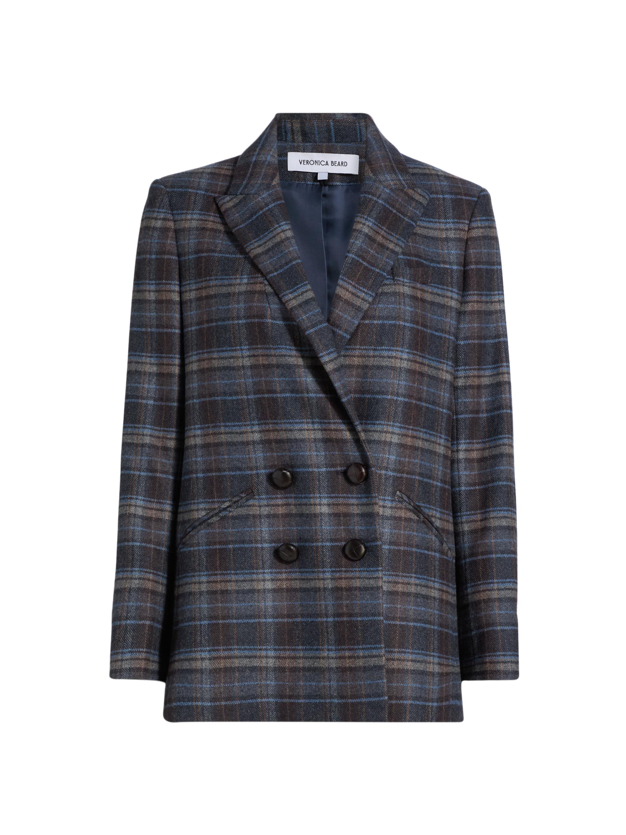 Frame Grandfather Glen-Check Single-Breasted Blazer | Saks Fifth