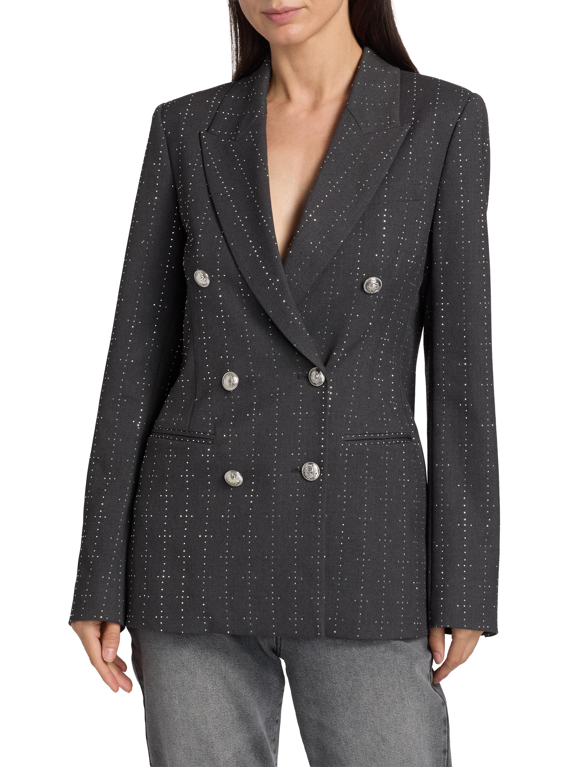 Derek Lam 10 Crosby Walter Crystal-Embellished Double-Breasted