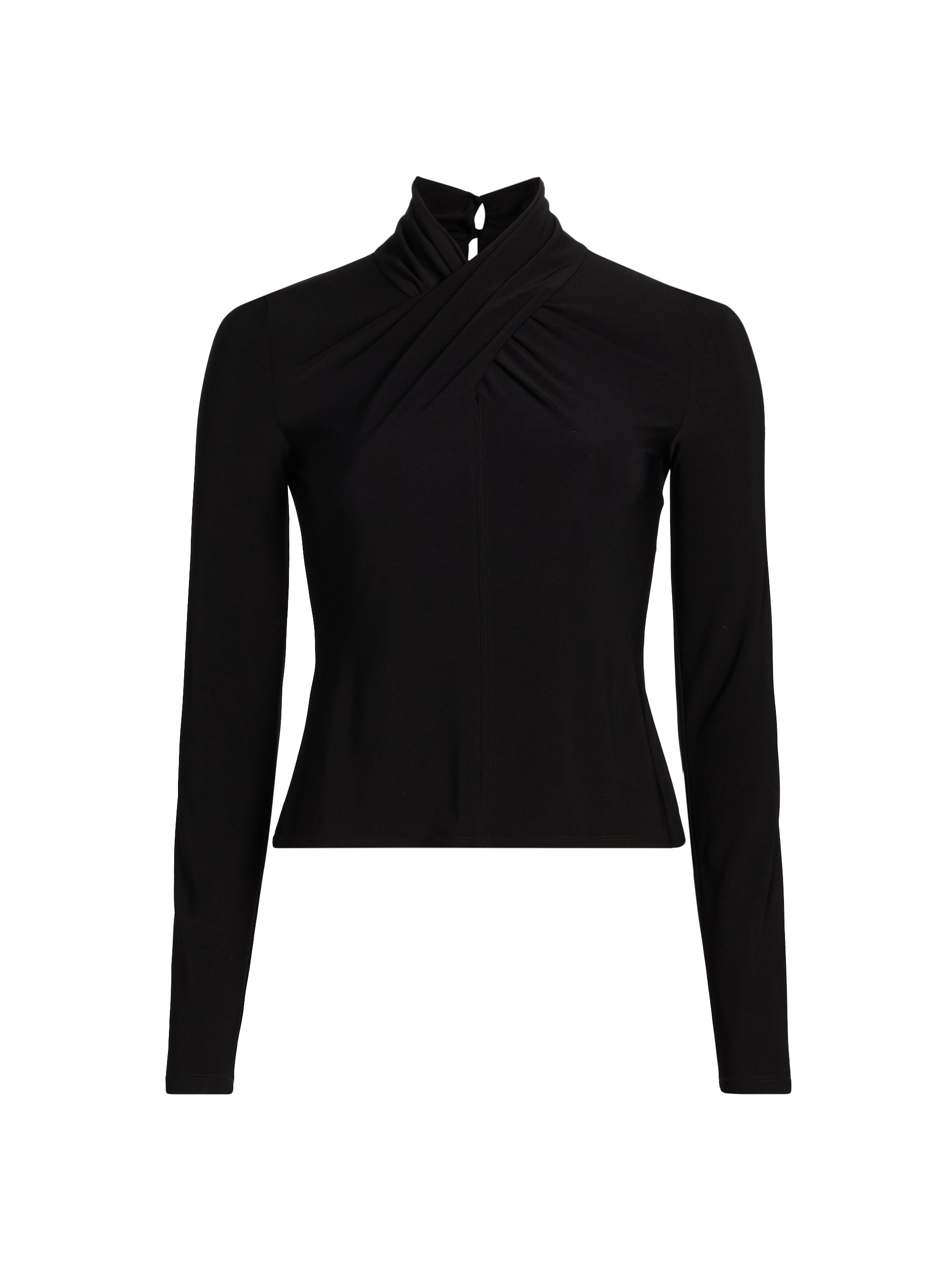 Derek Lam 10 Crosby Women's Krini Jersey Long-Sleeve Top - Black