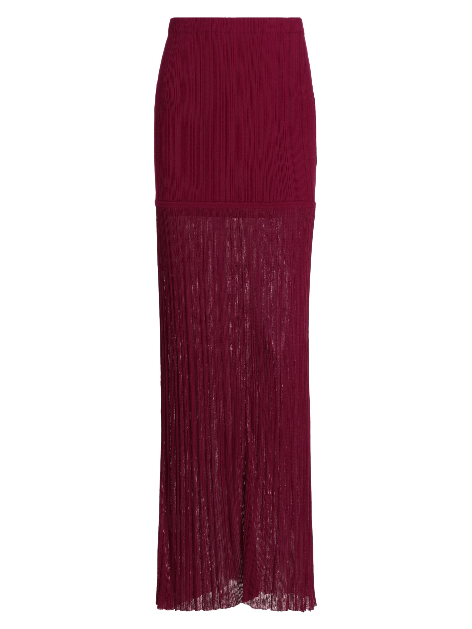 Derek Lam 10 Crosby Women's Romina Plissé Maxi Skirt - Carmine