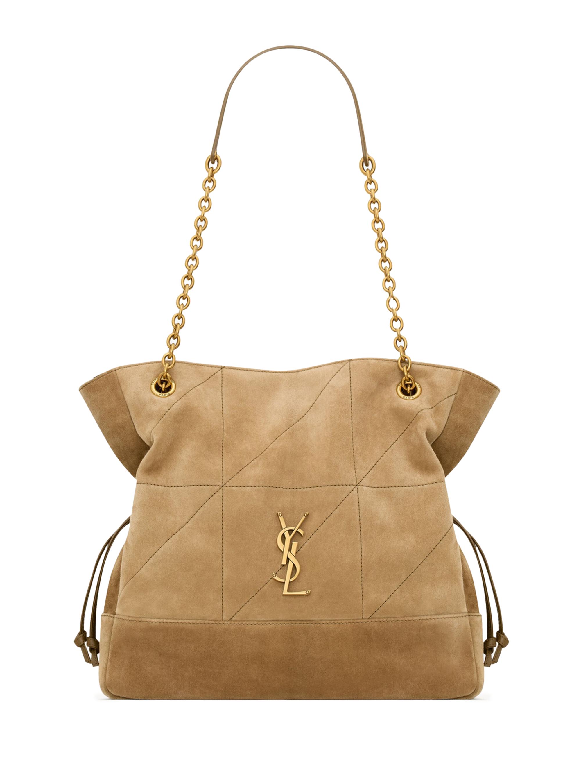 【即完】SUEDE HOLIDAY BAG Saint Laurent Jamie Shopping Tote in Suede | Saks Fifth Avenue