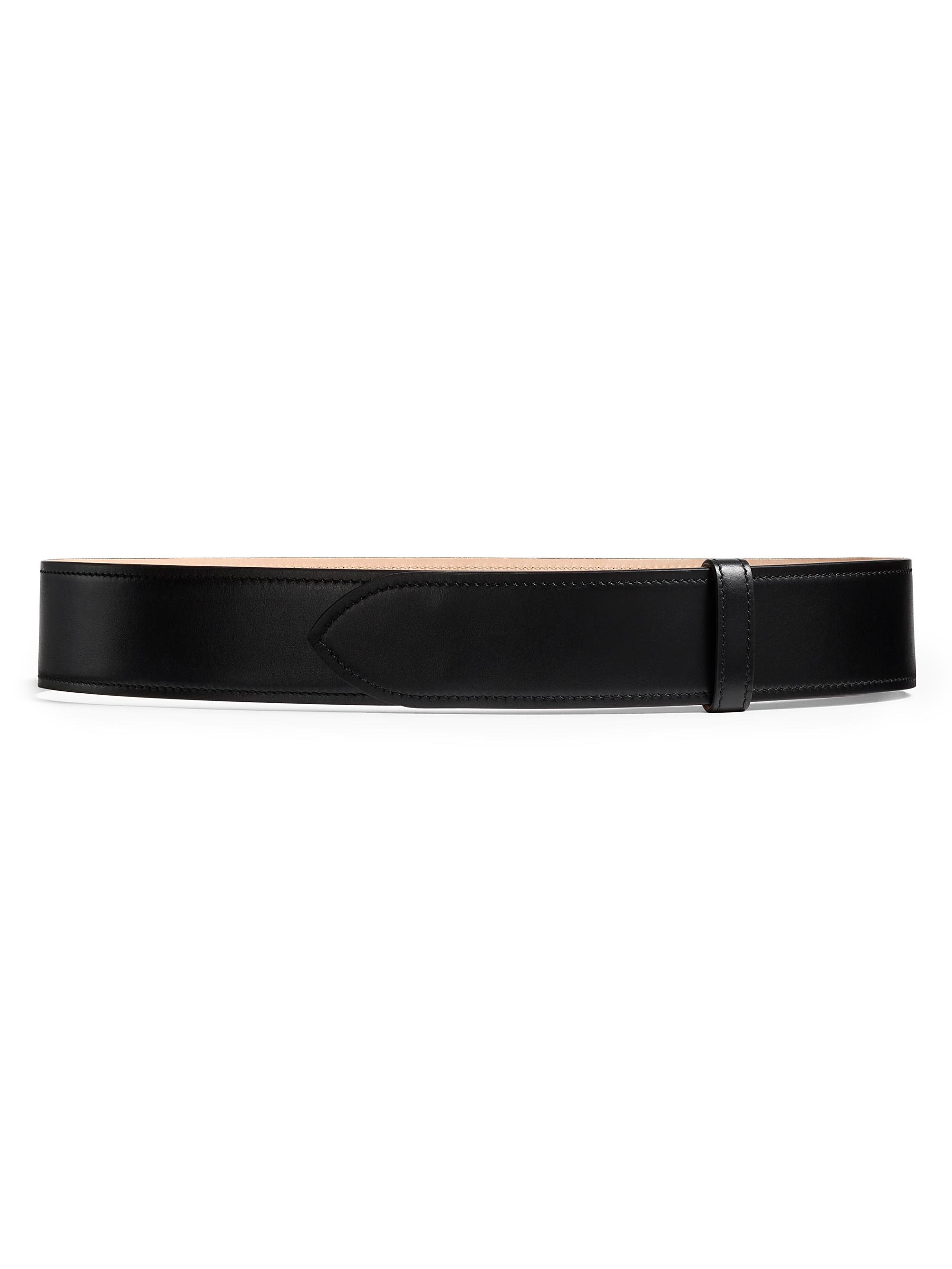 Khaite Women's Theo Leather Belt - Black