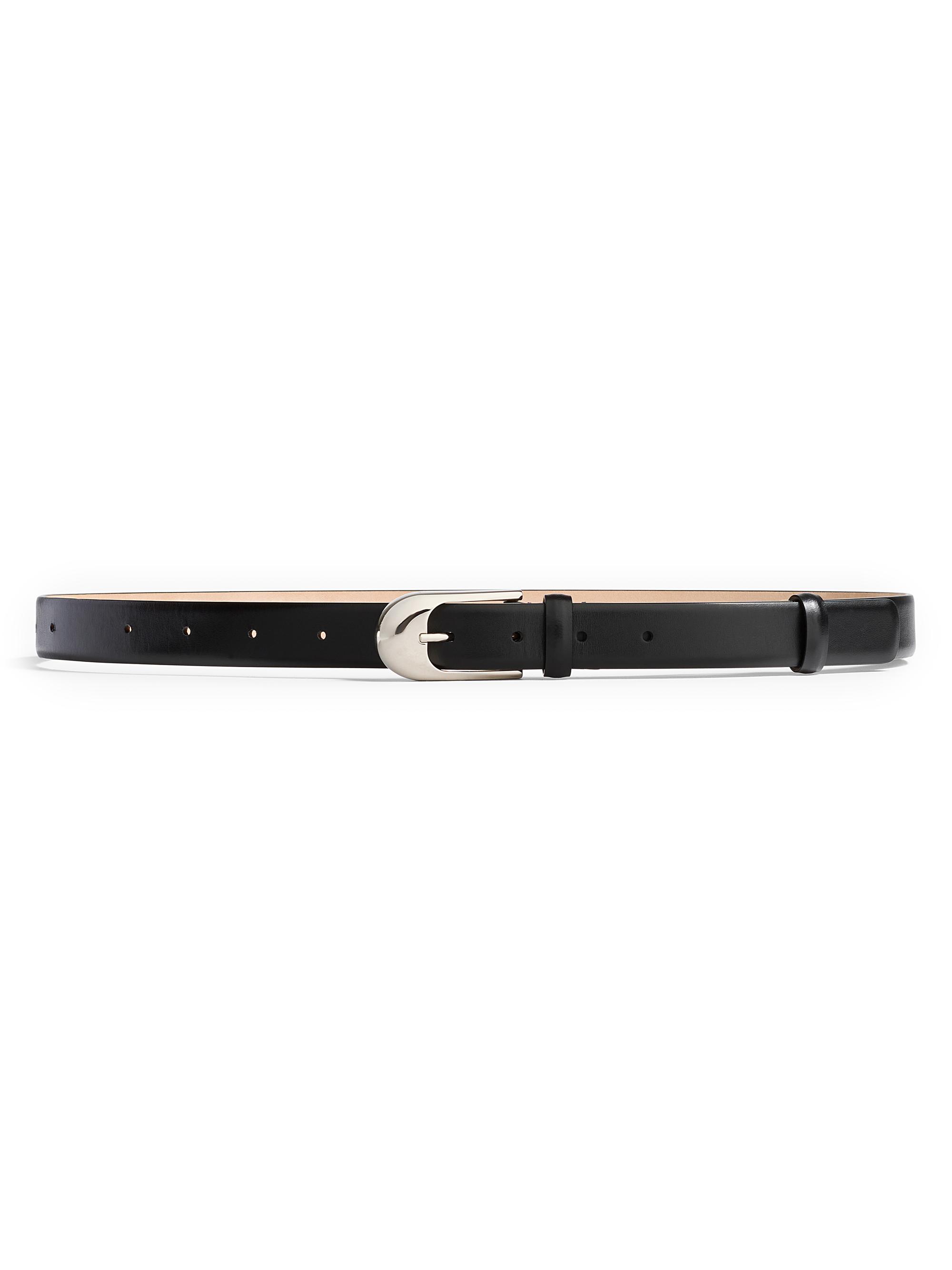 Khaite Women's Dome Leather Belt - Black Silver