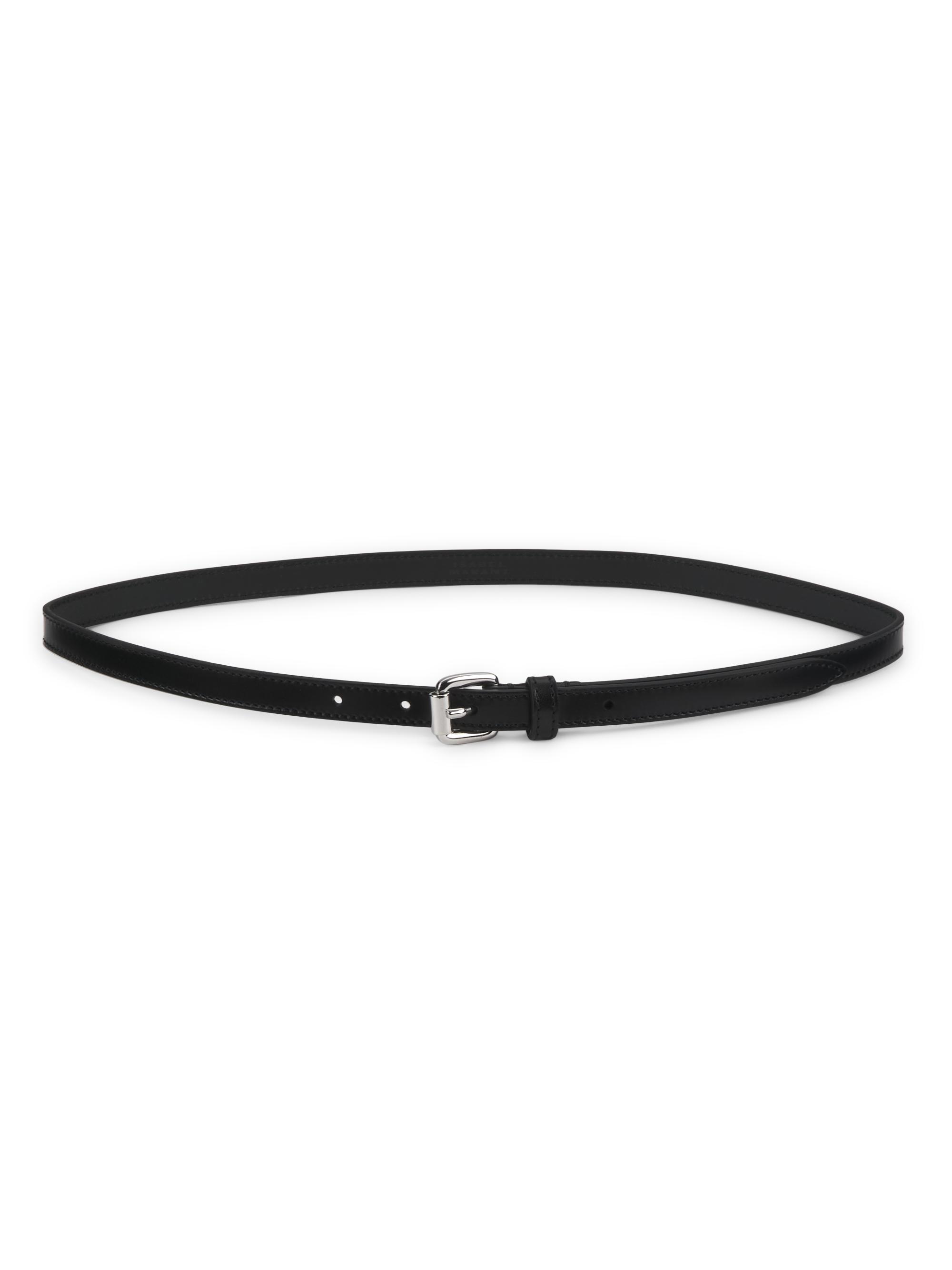 Isabel Marant Women's Chelsea Leather Belt - Black Silver