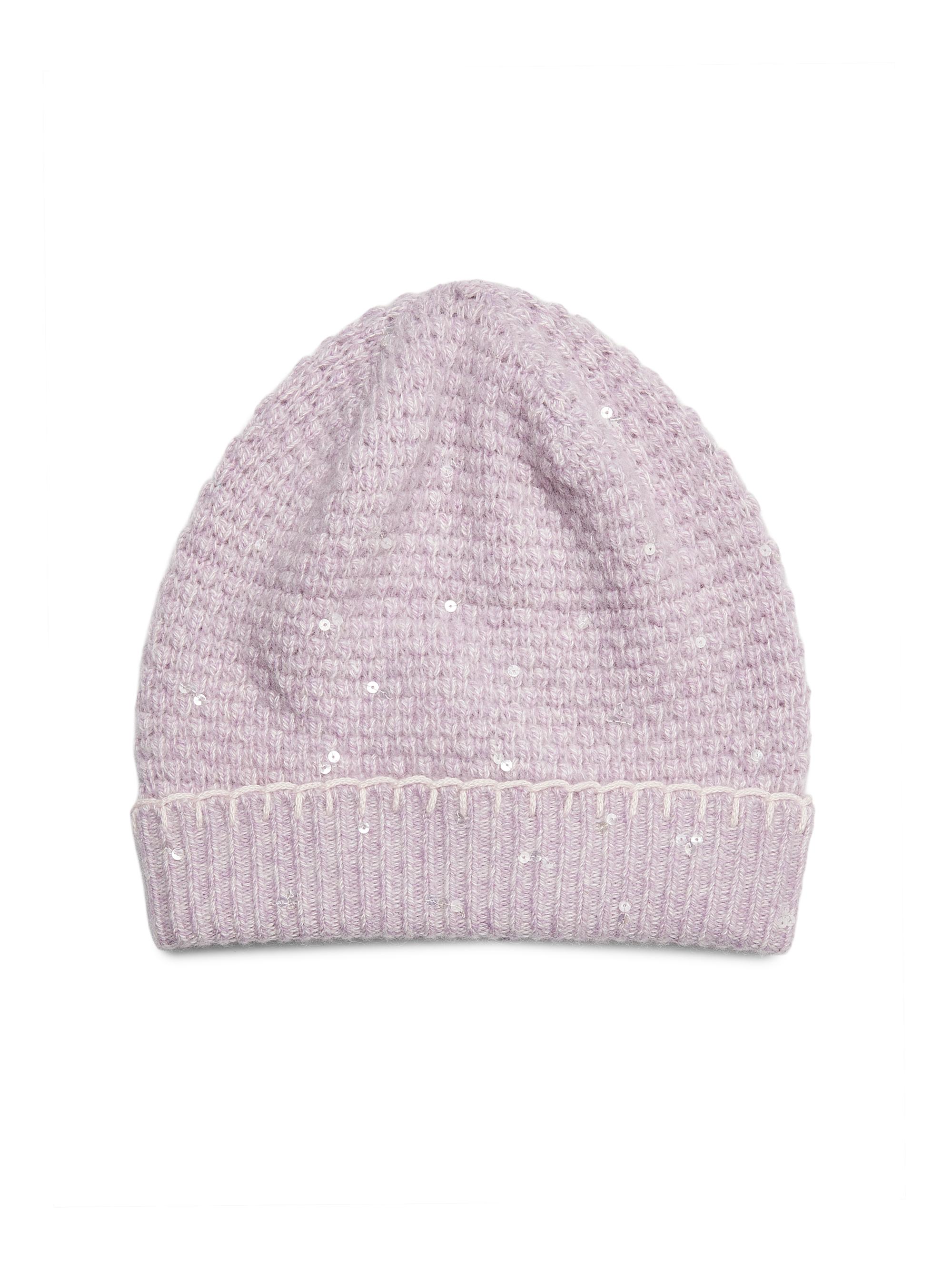 Sequined Cashmere Beanie