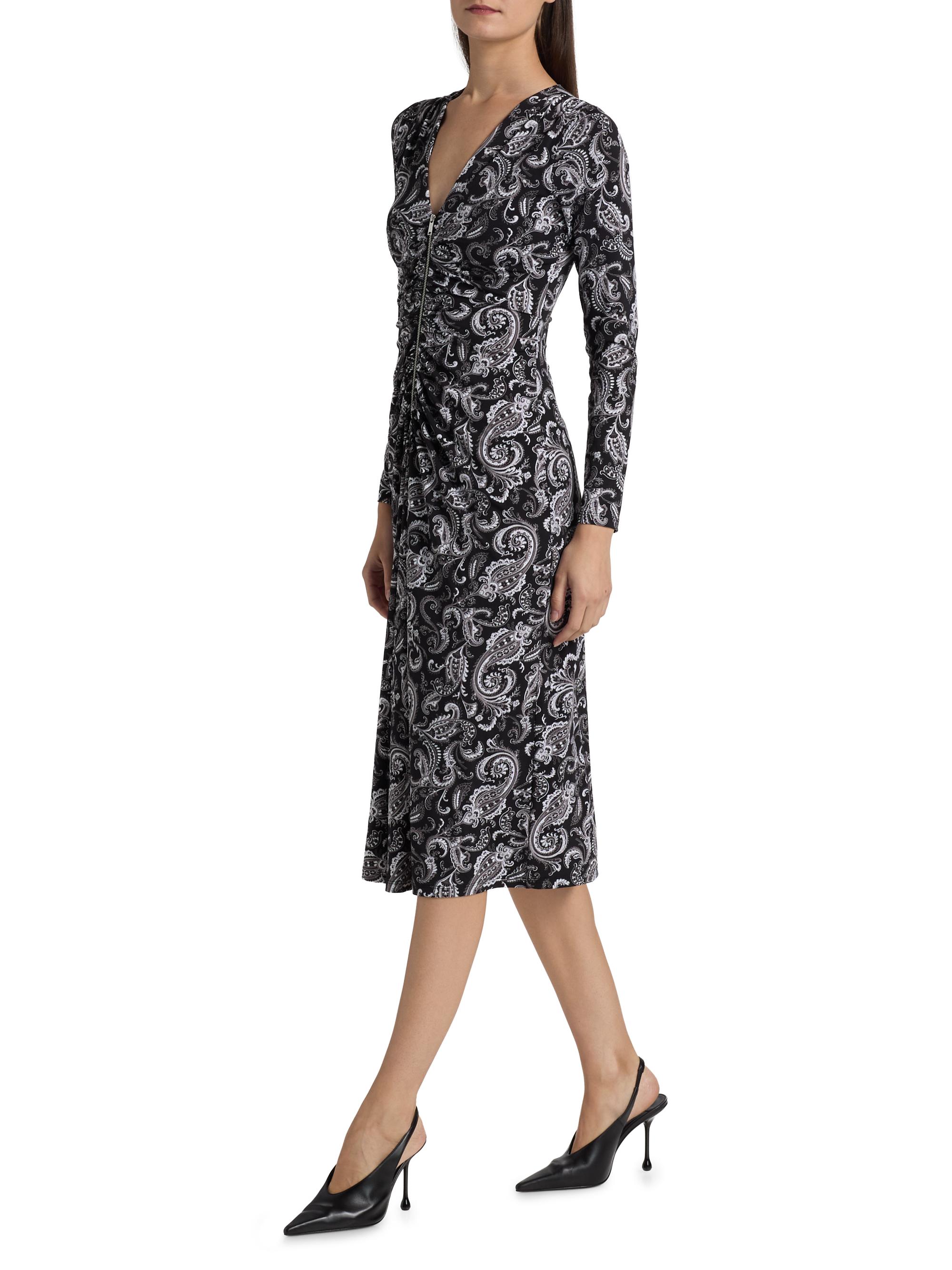 michael kors ruched midi dress Michael Kors Collection Ruched Sleeveless Jersey Midi Dress