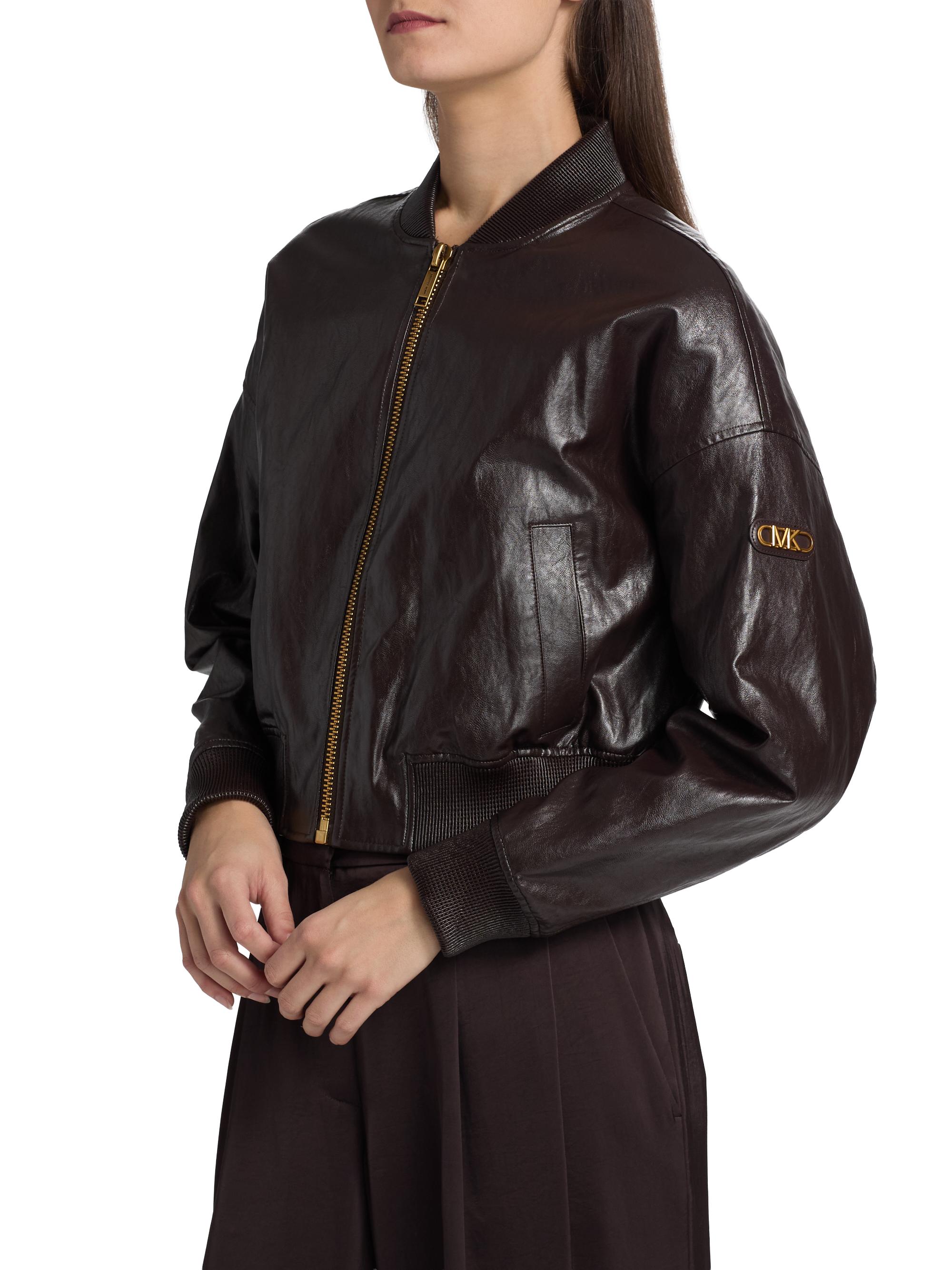 まぁ.♡さん専用★新品未使用★Faux leather crop jacket MICHAEL Michael Kors Faux Leather Crop Jacket | Saks Fifth Avenue