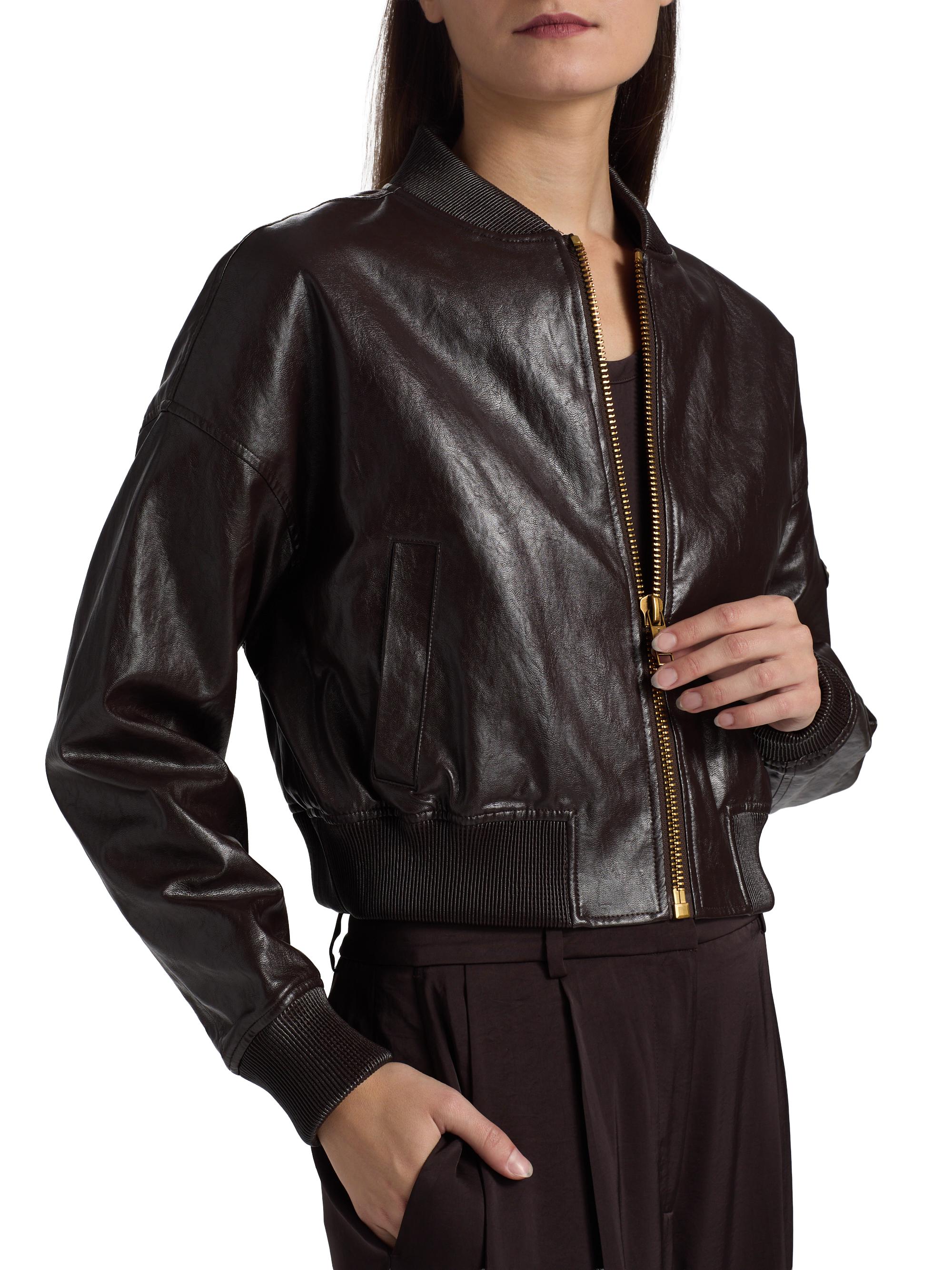 まぁ.♡さん専用★新品未使用★Faux leather crop jacket MICHAEL Michael Kors Faux Leather Crop Jacket | Saks Fifth Avenue