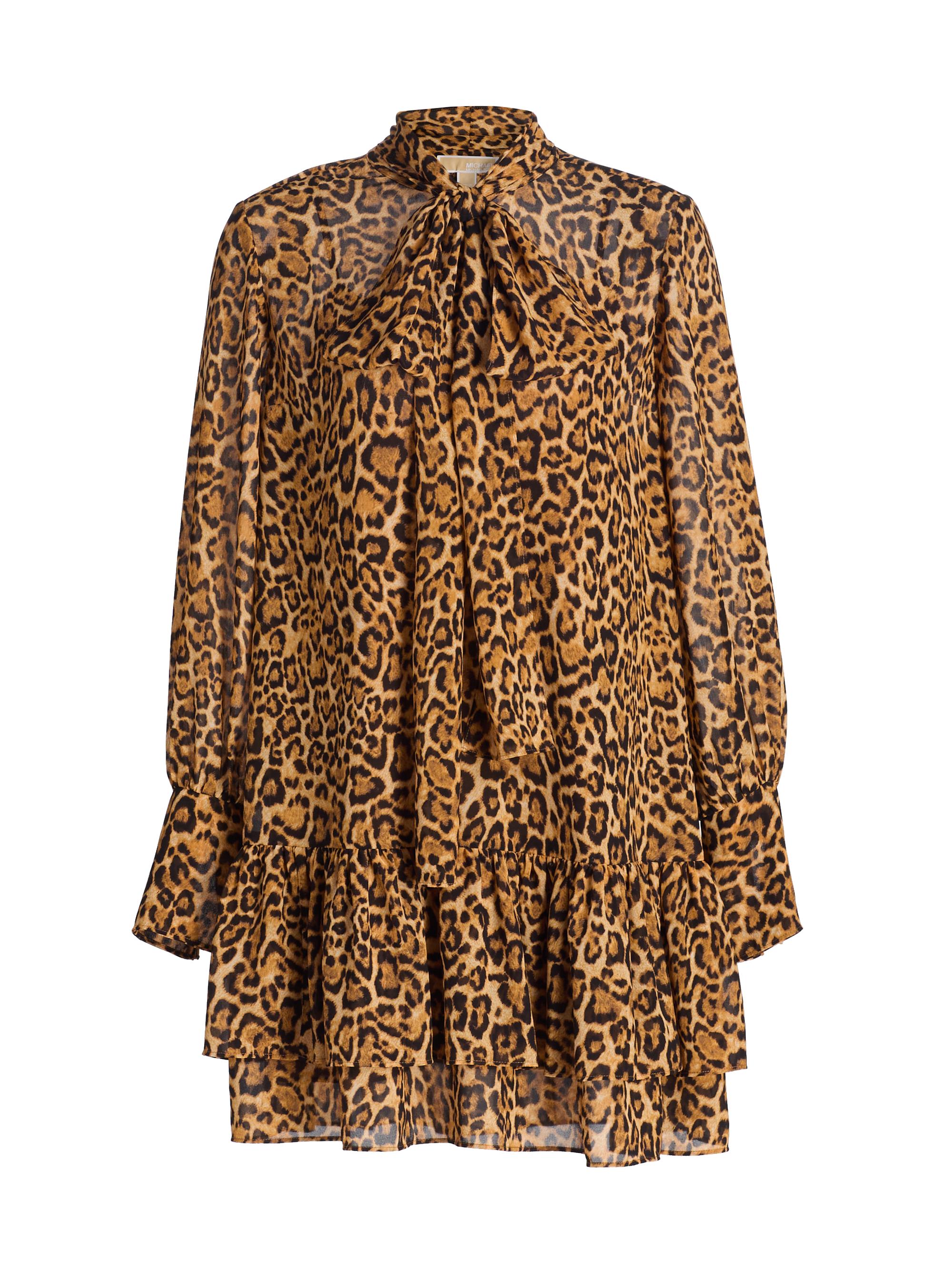 Michael Kors Collection Polka Dot Silk Pleated Tieneck Minidress | Saks  Fifth Avenue