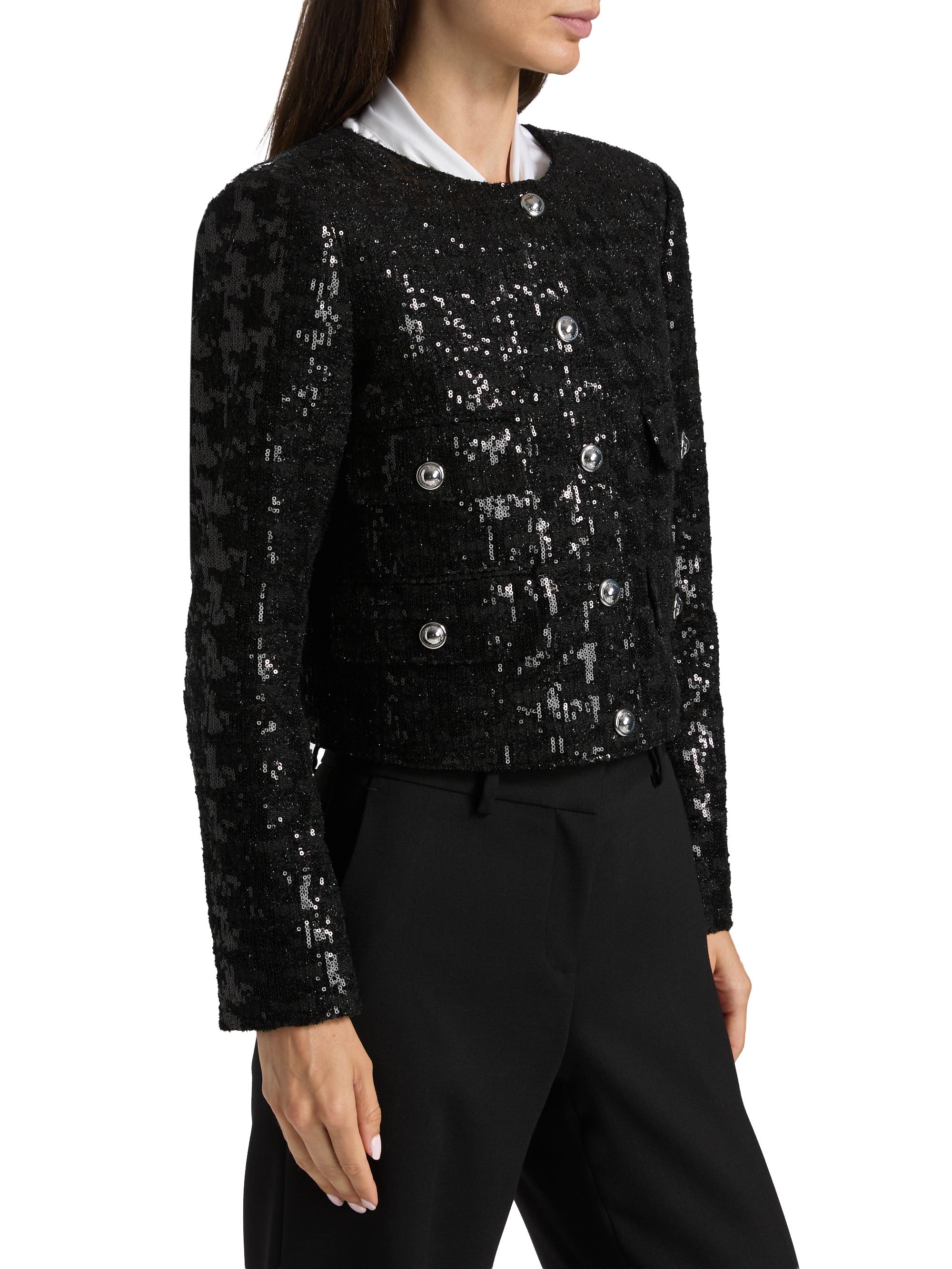 MICHAEL Michael Kors Sequin Tweed Crop Jacket | Saks Fifth Avenue
