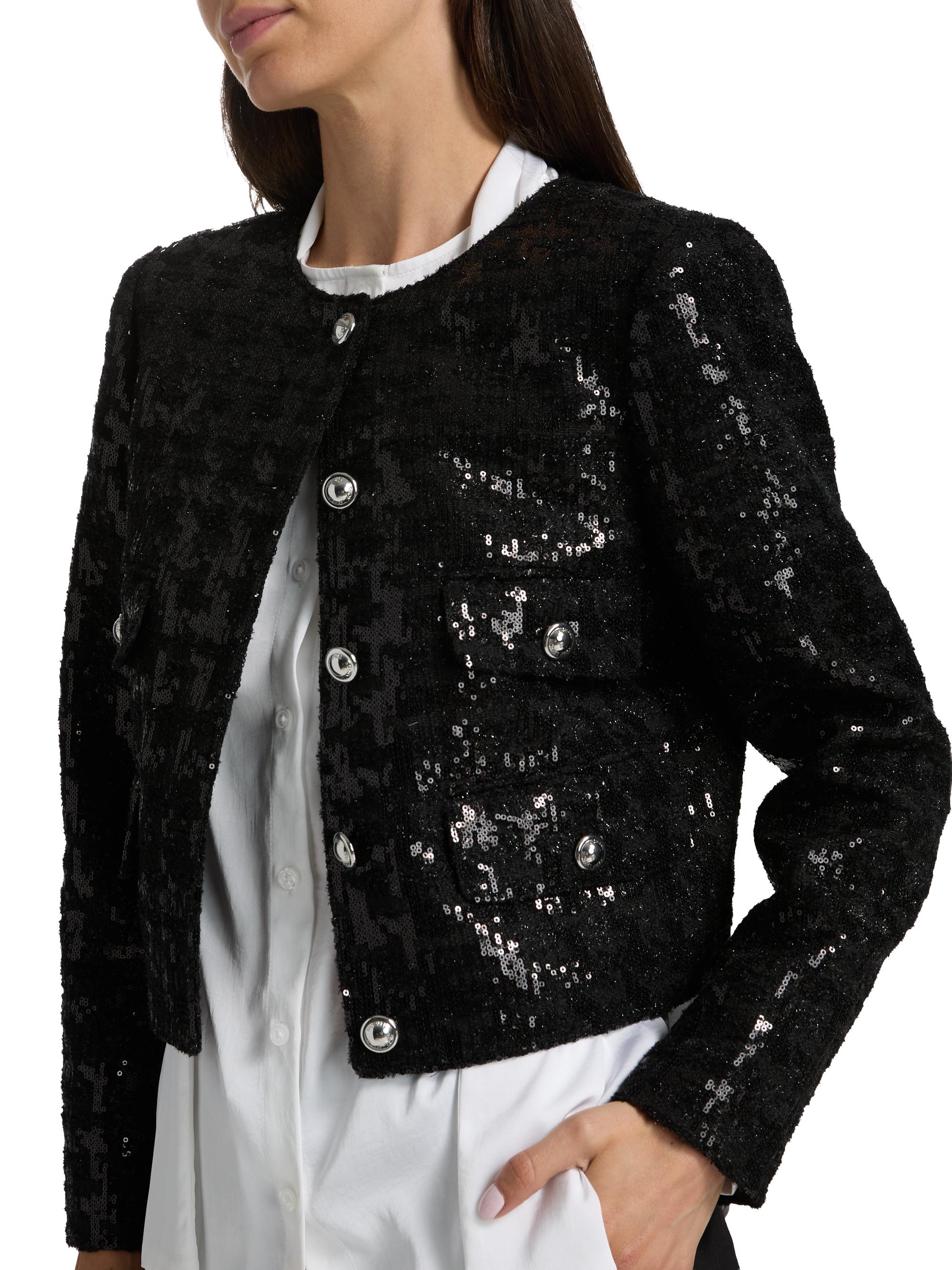 MICHAEL Michael Kors Sequin Tweed Crop Jacket | Saks Fifth Avenue