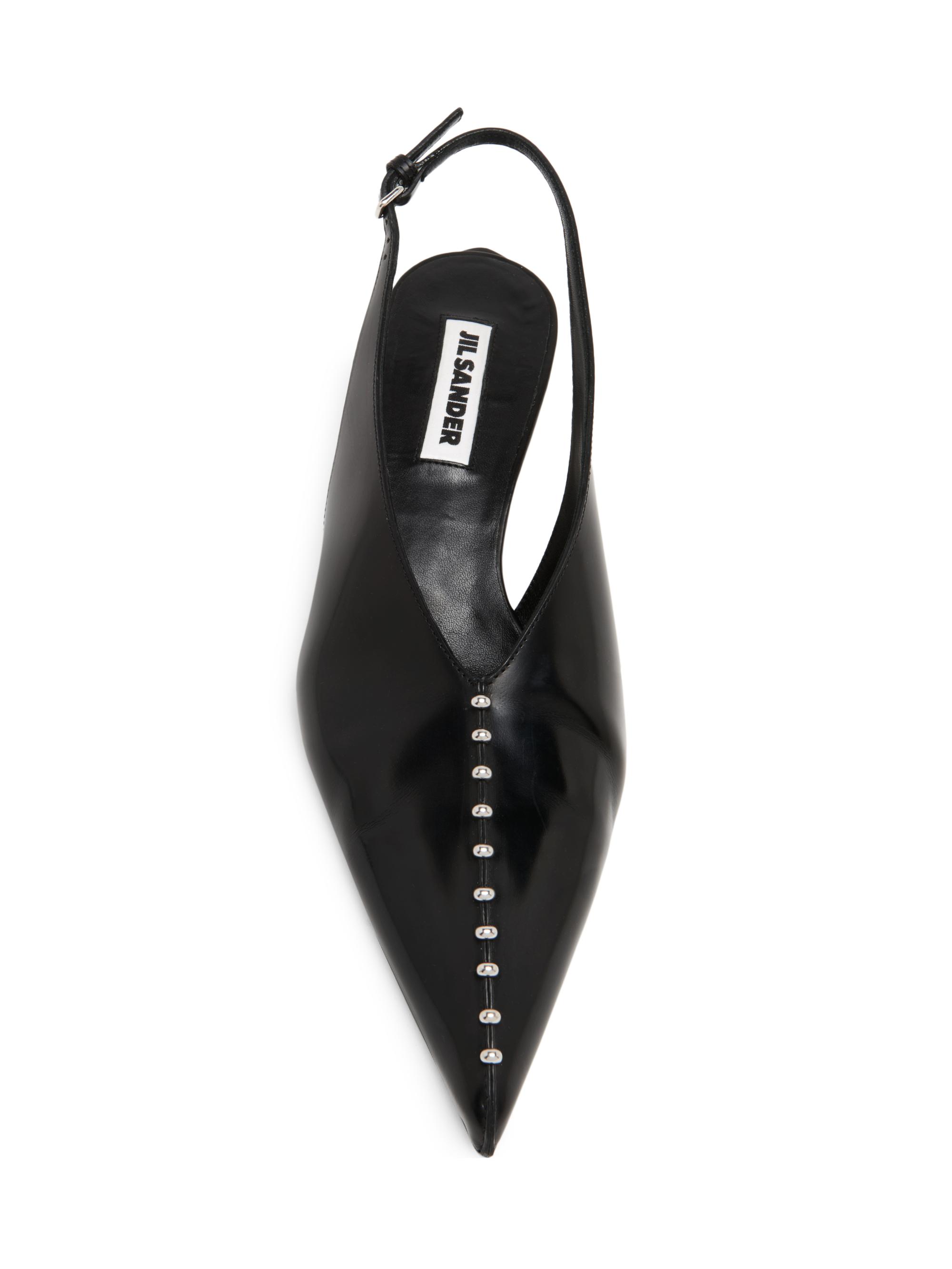 Jil Sander 35MM Leather Kitten-Heel Pumps | Saks Fifth Avenue
