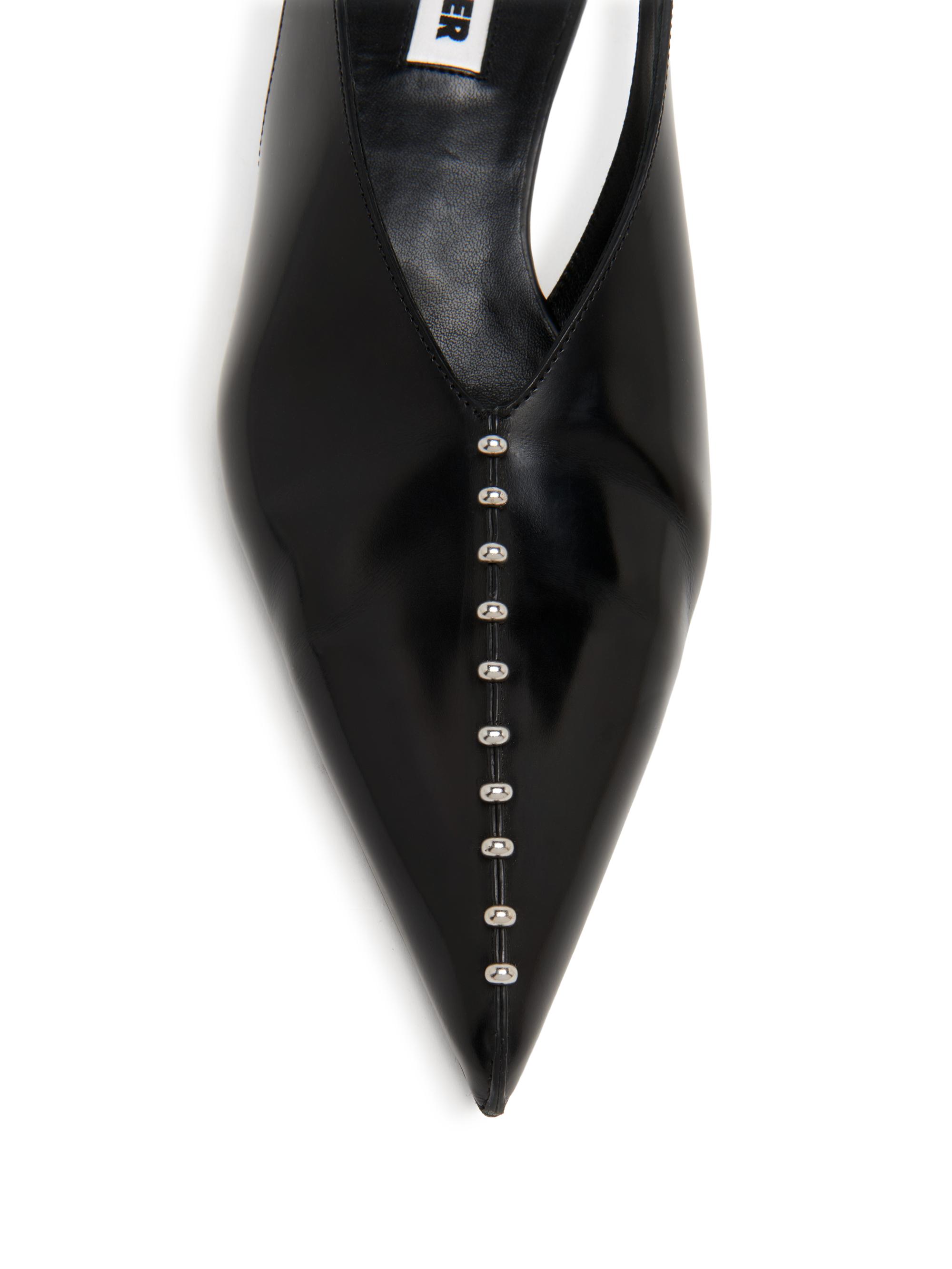 Jil Sander 35MM Leather Kitten-Heel Pumps | Saks Fifth Avenue