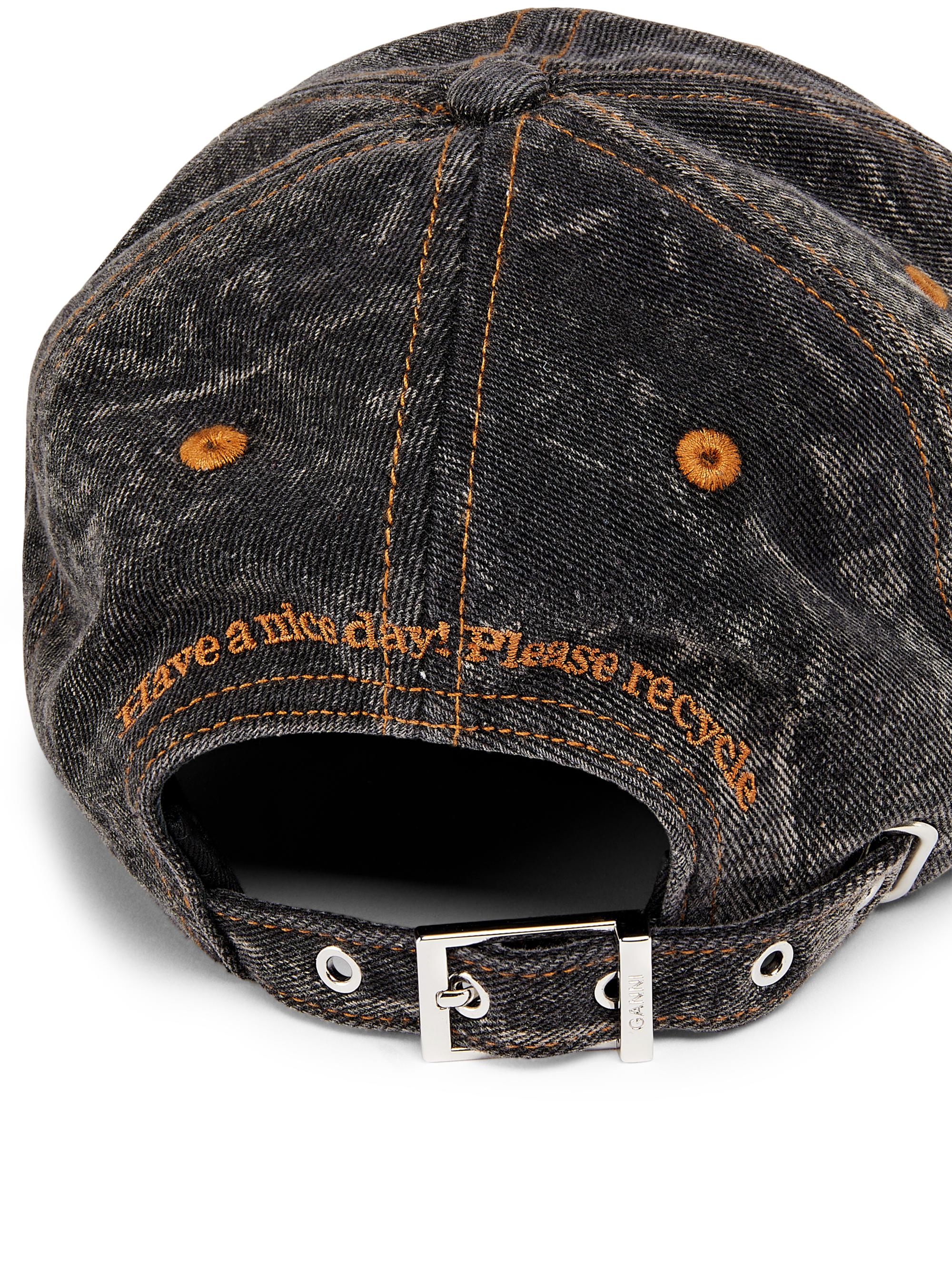 Ganni Washed Denim Logo Baseball Cap | Saks Fifth Avenue