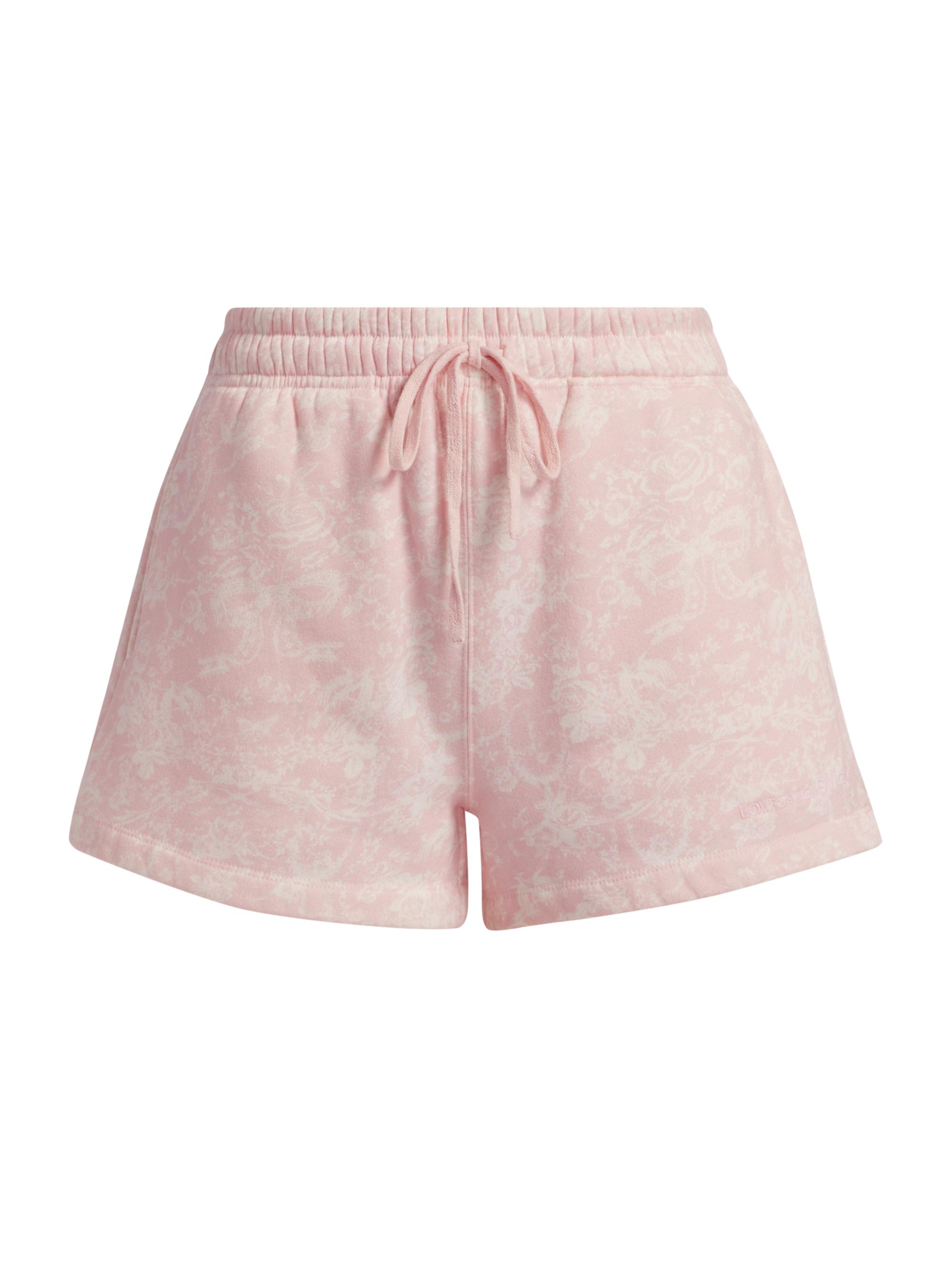 LoveShackFancy Women's Zenaida Printed Shorts - Perennial Pink