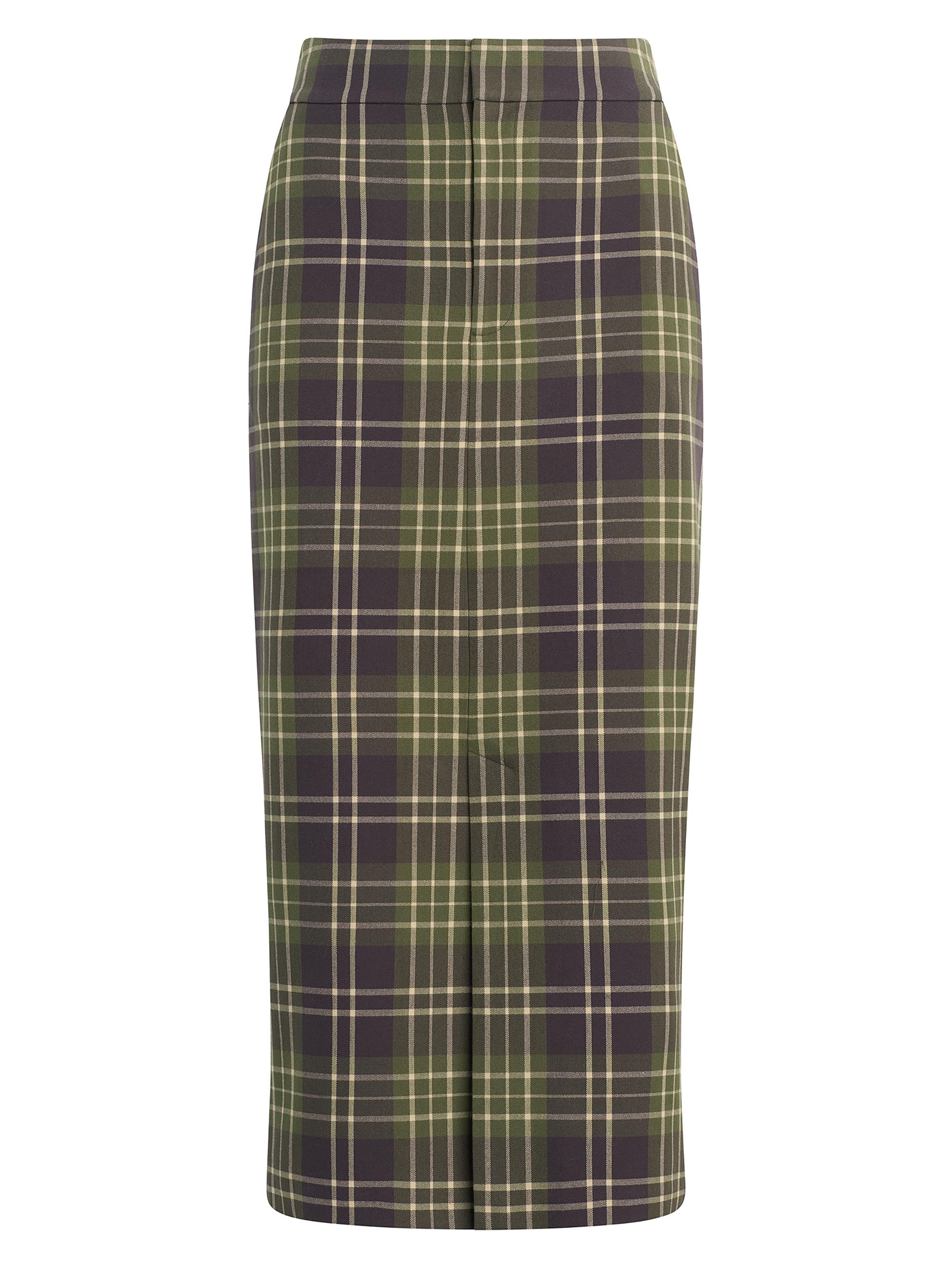 Favorite Daughter Women's The Meyer Plaid Stretch Midi-Pencil Skirt - Countryside Plaid