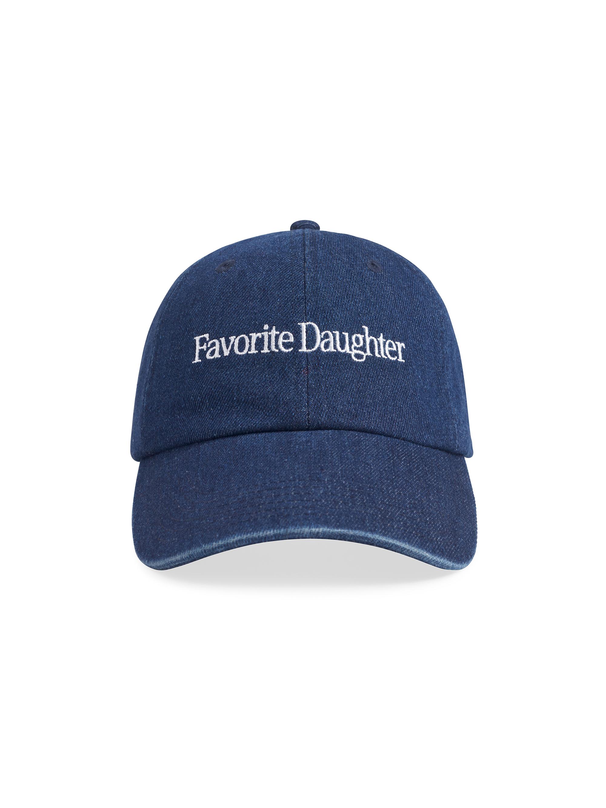 Favorite Daughter Women's Logo Denim Baseball Cap - Dark Wash