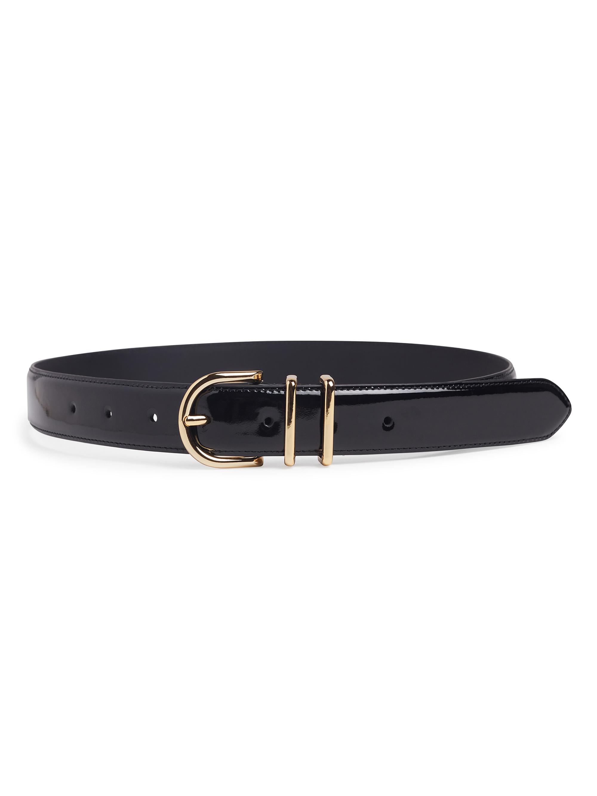 Favorite Daughter Women's The Patent Fancy Juni Belt - Black Gold