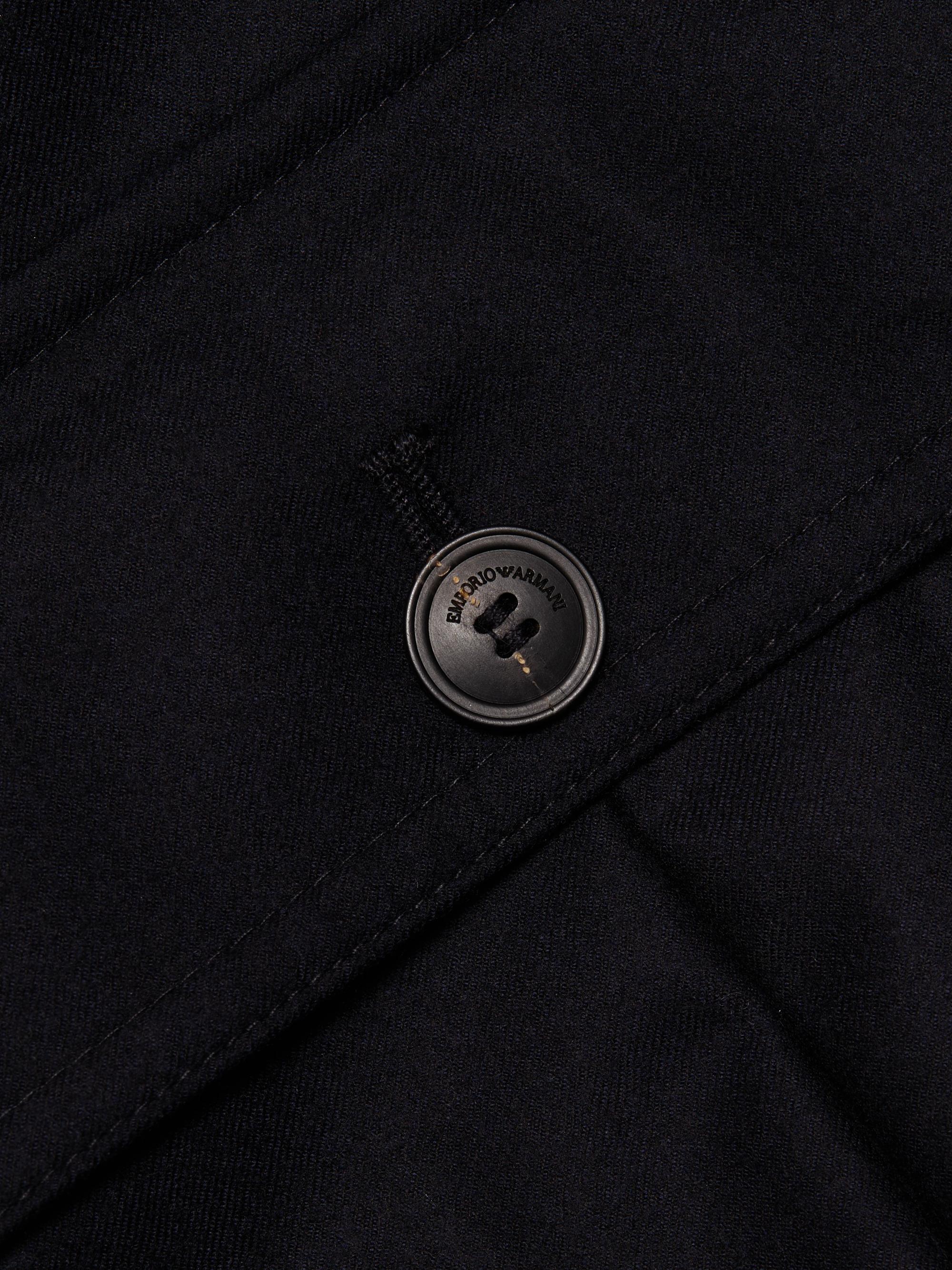 Emporio Armani Men's Wool Bomber Jacket - Dark Navy | Thumbnail 7