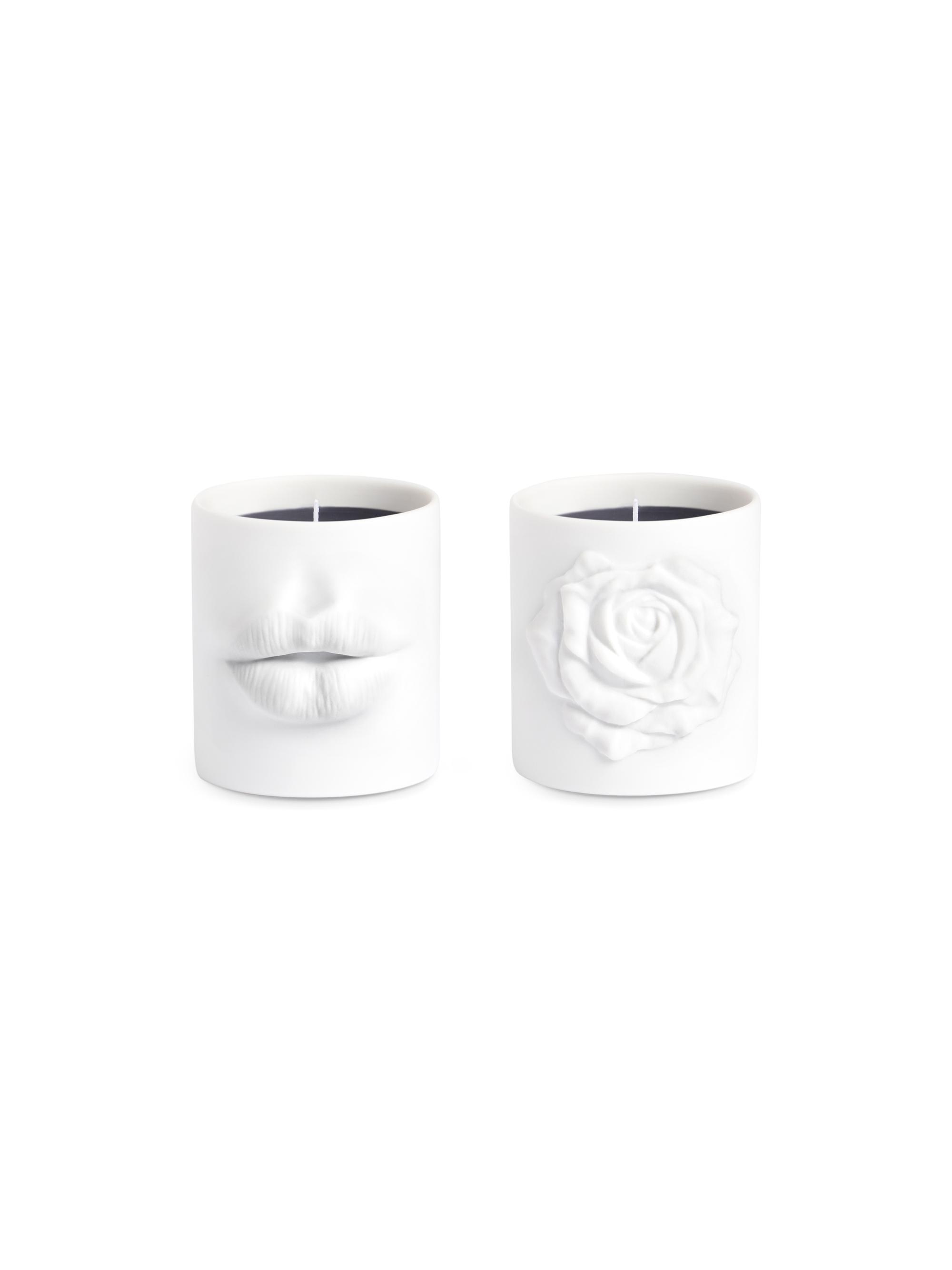 L'Objet Le Duo Oh Mon Dieu! & Rose Noir 2-Piece Scented Candle Set - White