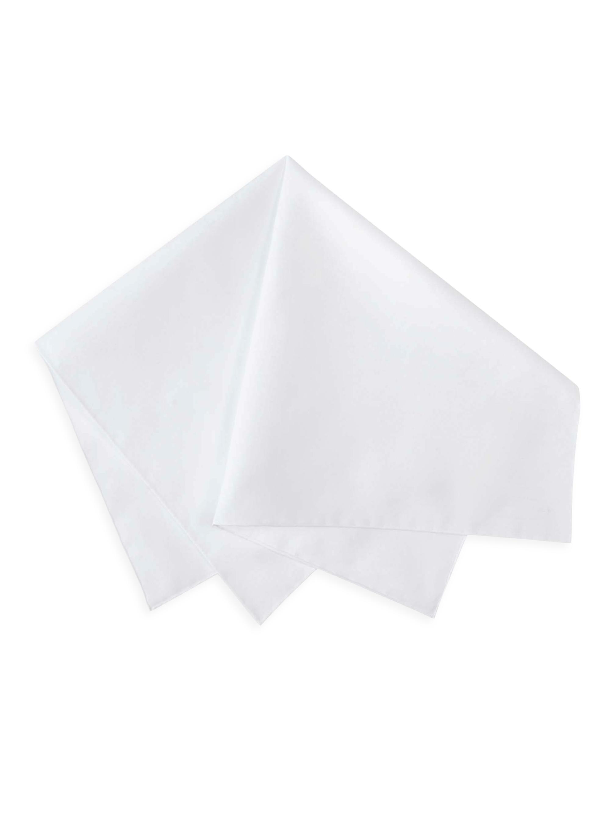 Stefano Ricci Men's Cotton Pocket Square - White