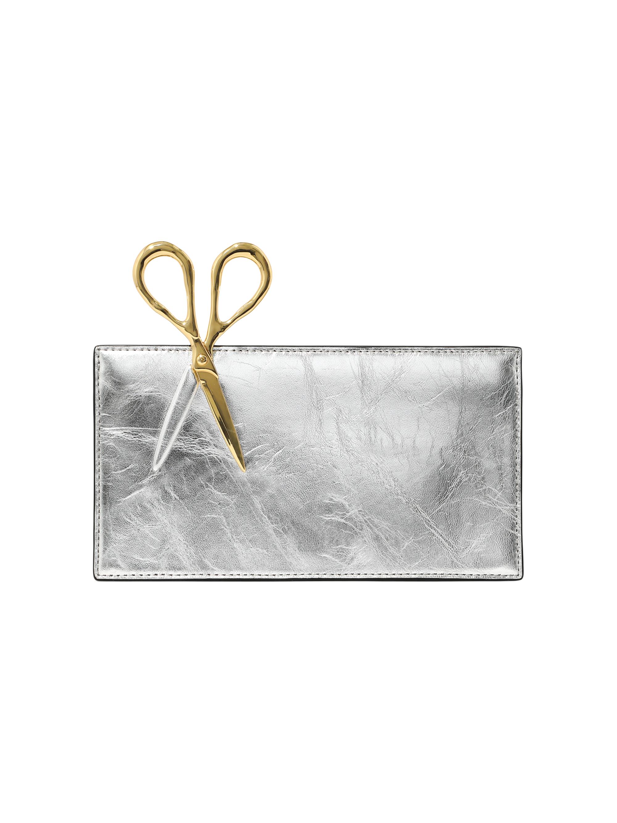 Alexis Bittar Women's The Petit Scissor Clutch - Silver