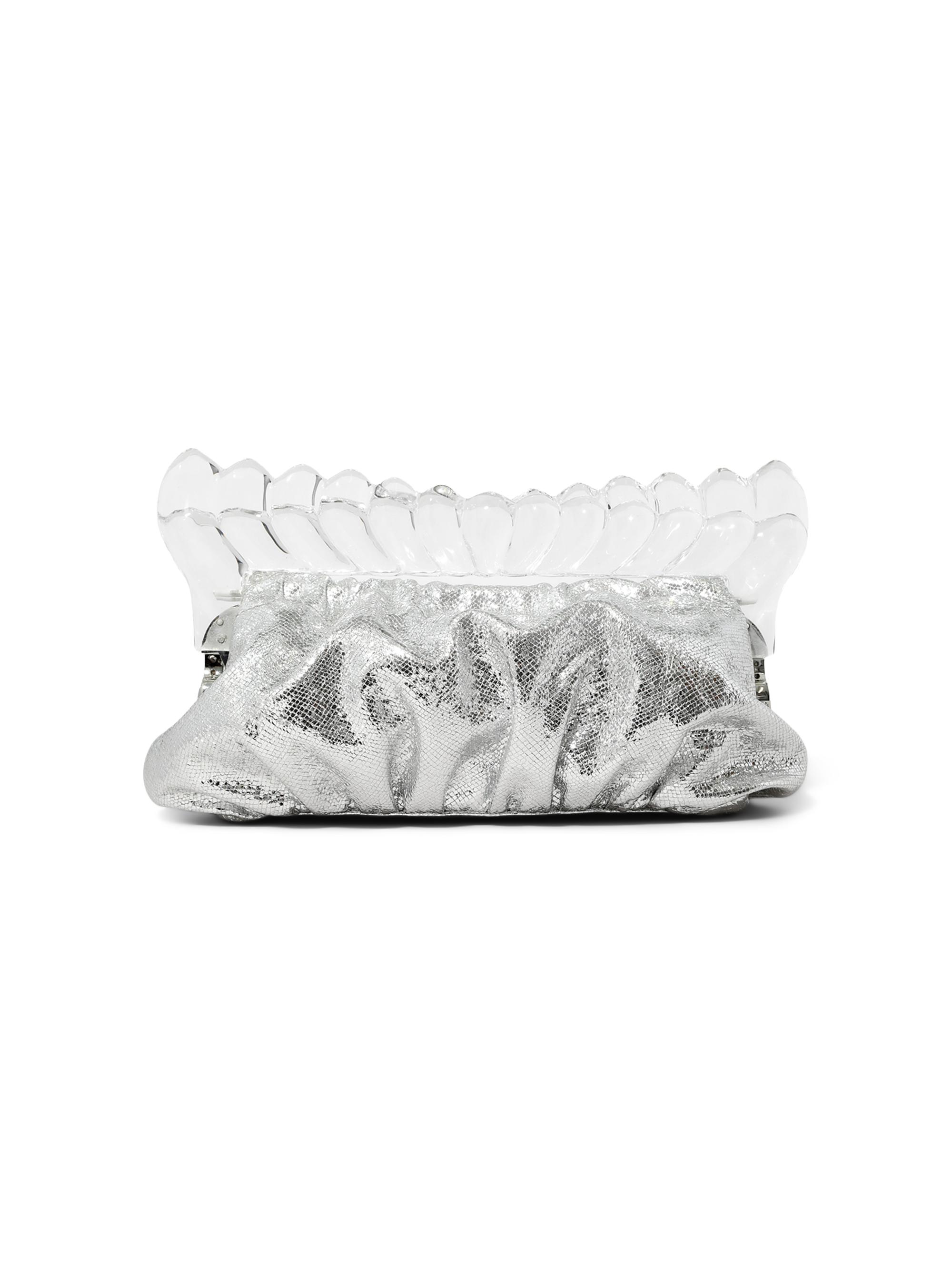 Alexis Bittar Women's The Pouf Clutch - Silver