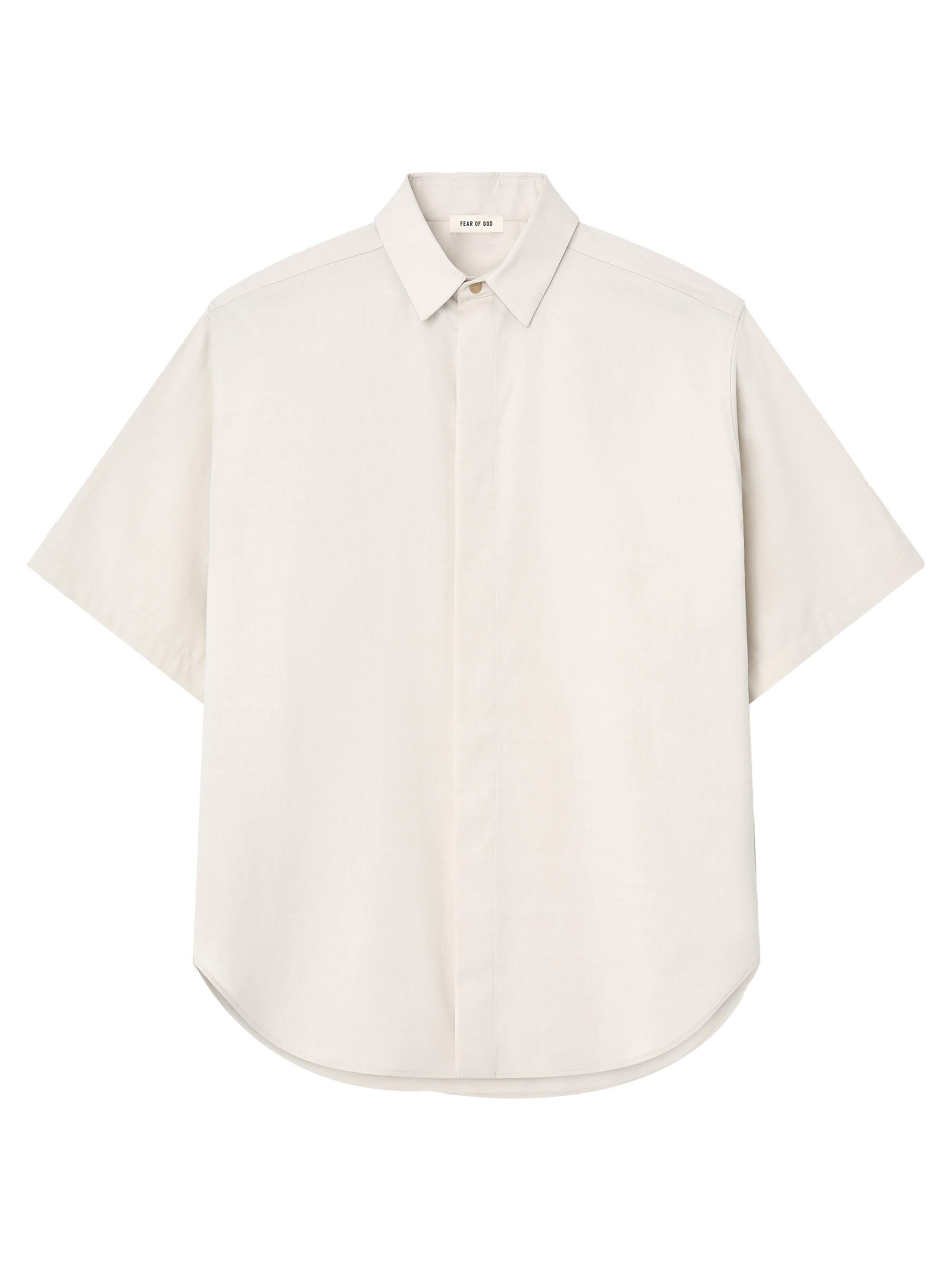 Fear of God Men's Classic Stretch-Cotton Wool Short-Sleeve Shirt -