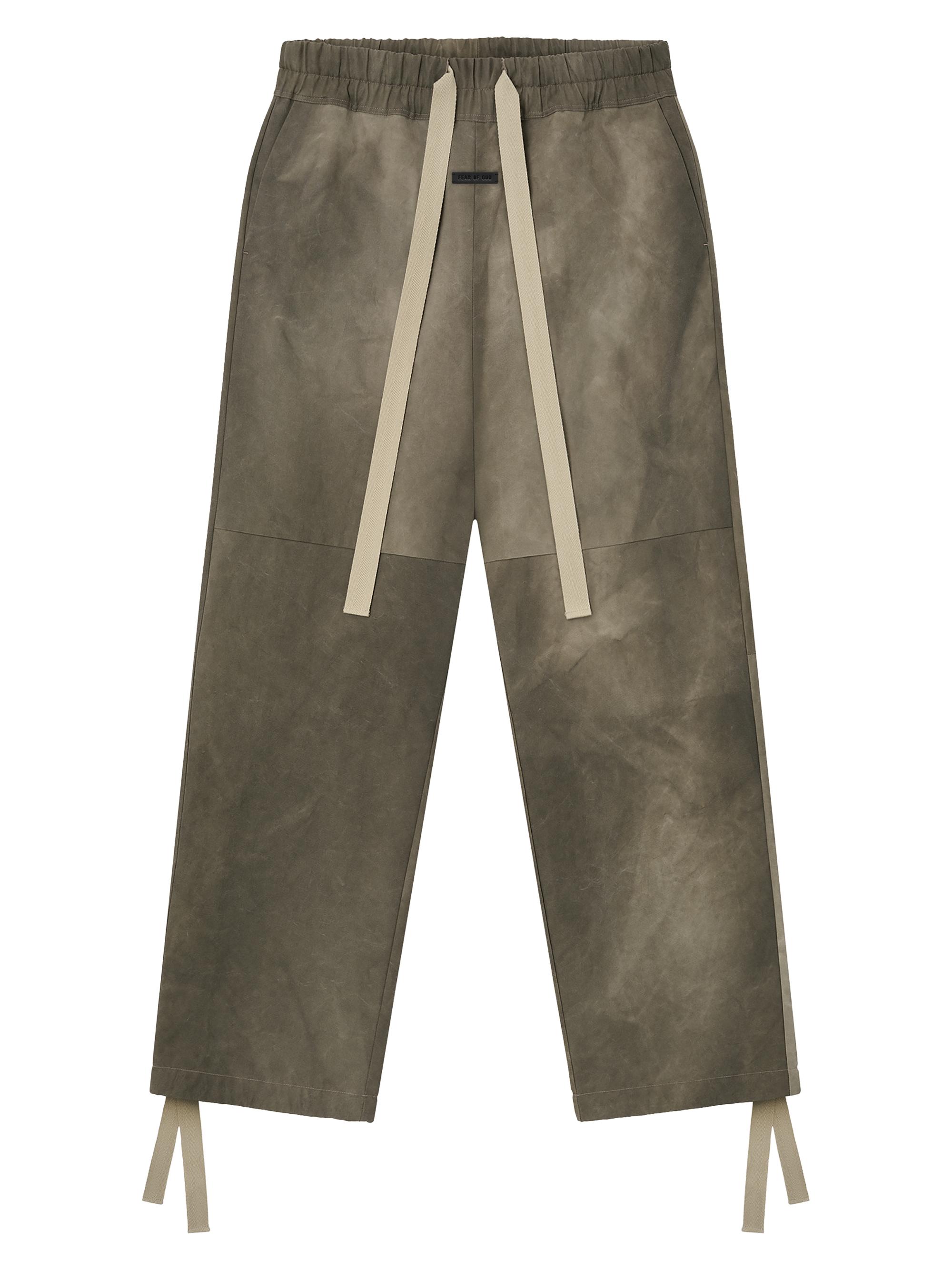 Fear of God Men's Drawstring Split-Knee Cotton Pants - Willow