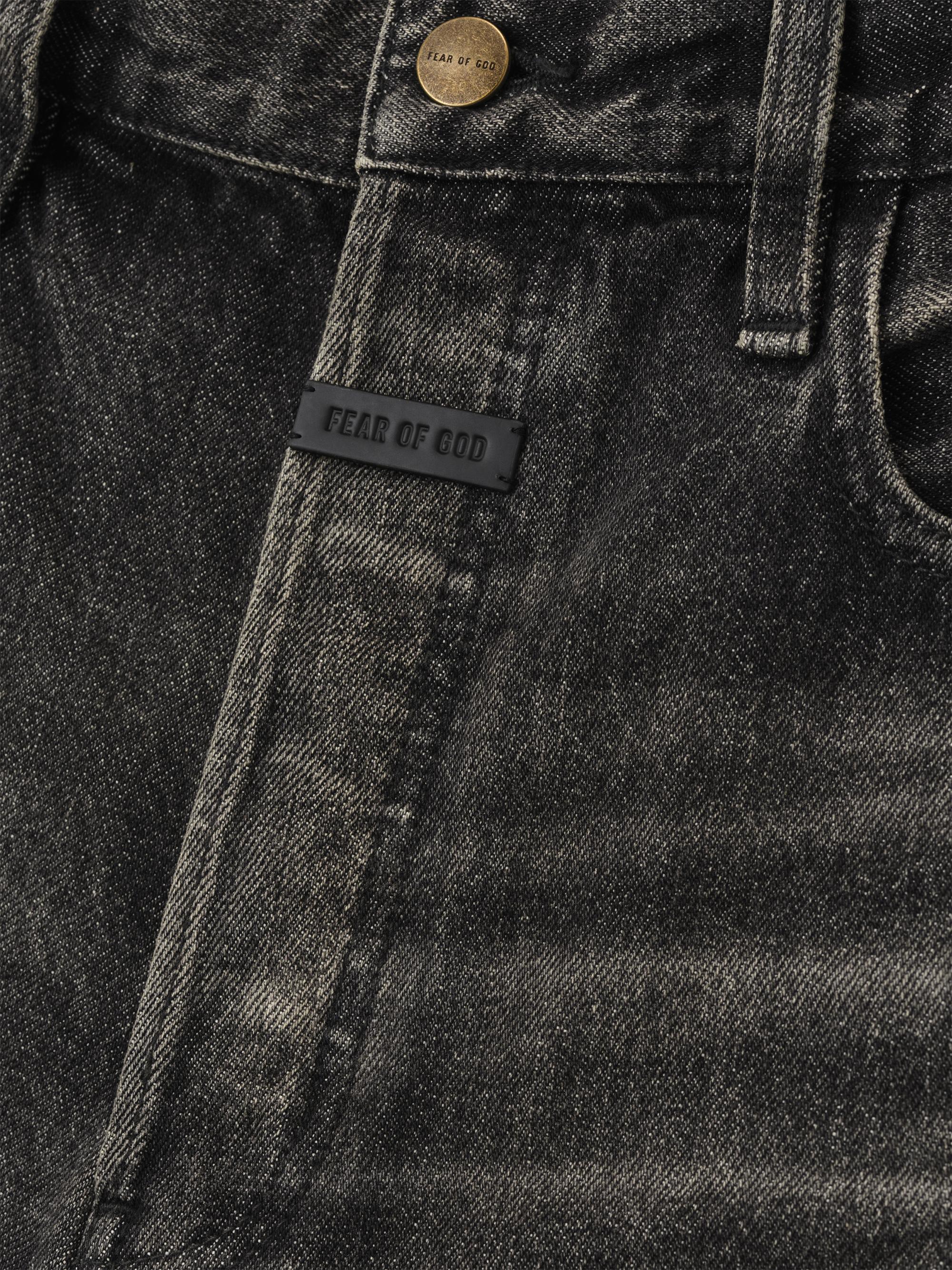 Five-Pocket Cotton Straight-Leg Jeans