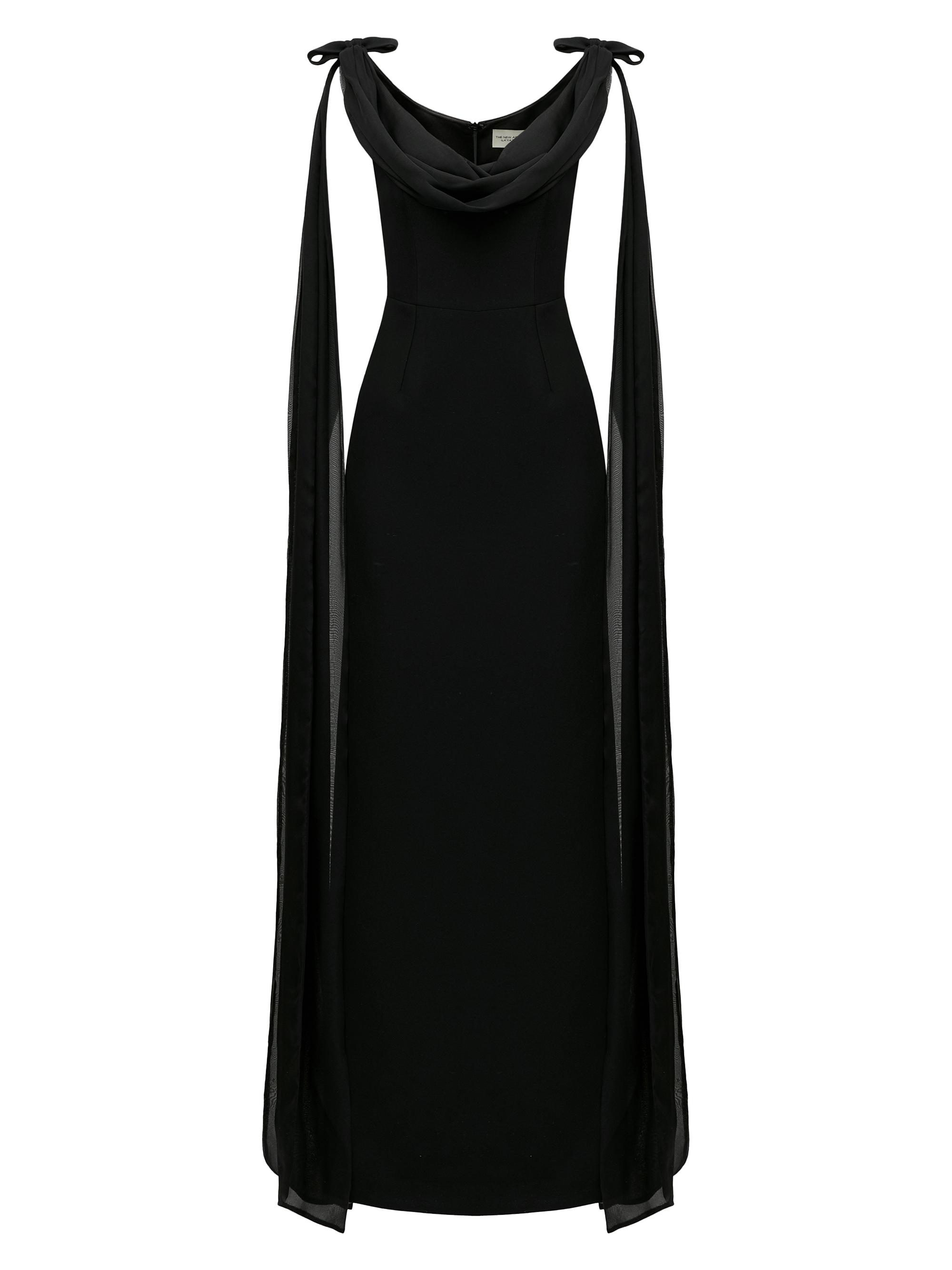 The New Arrivals Ilkyaz Ozel Women's Morticia Cowlneck Gown - Chez Castel