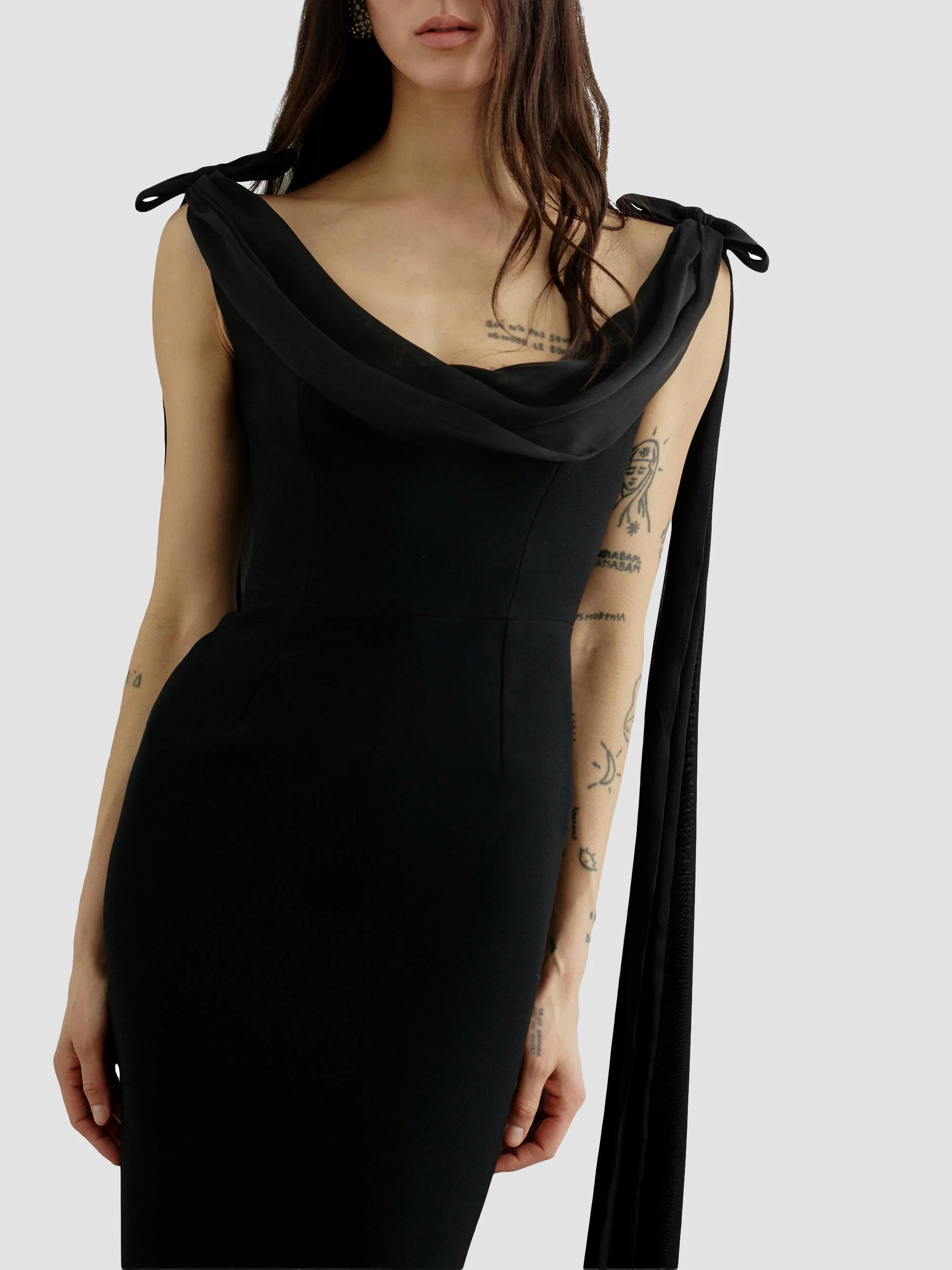 The New Arrivals Ilkyaz Ozel Morticia Cowlneck Gown | Saks Fifth