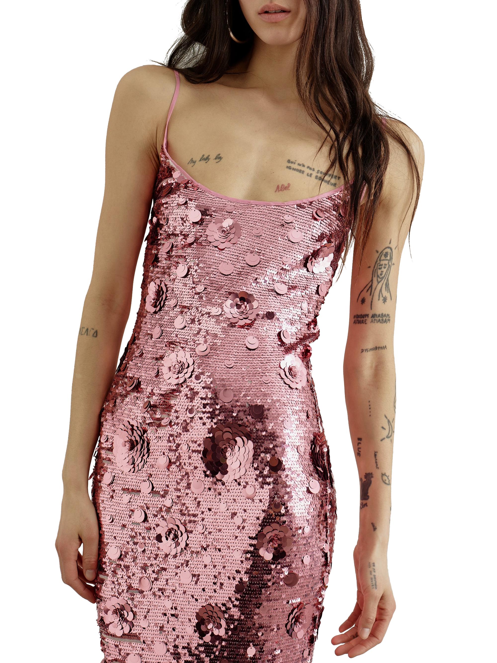 ilkyaz ozel sequin dress The New Arrivals Ilkyaz Ozel, Sequined gown, Women, Gold, US 2, Dresses, Materialmix