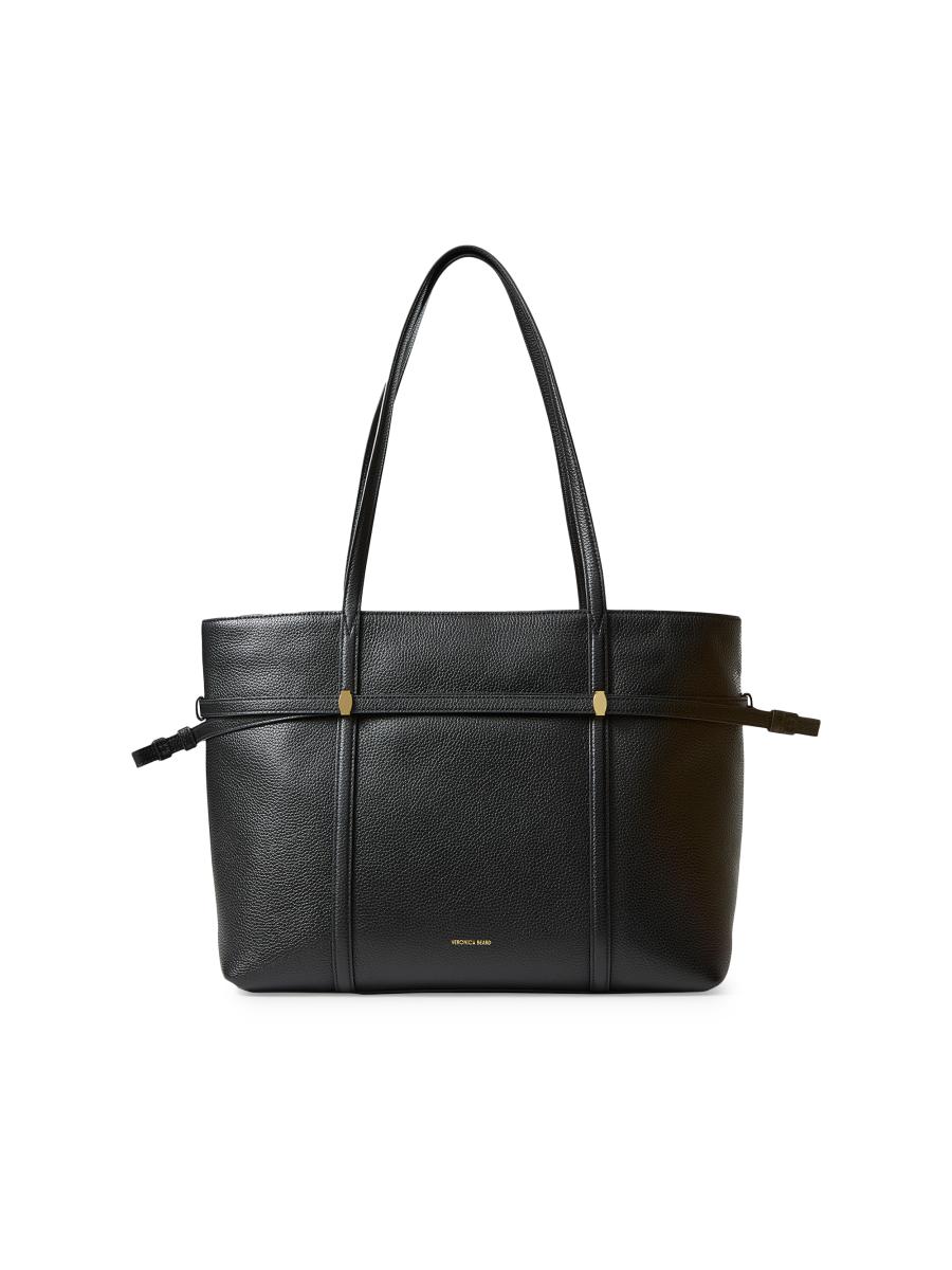 Veronica Beard Women's Lasso Leather Tote In Black