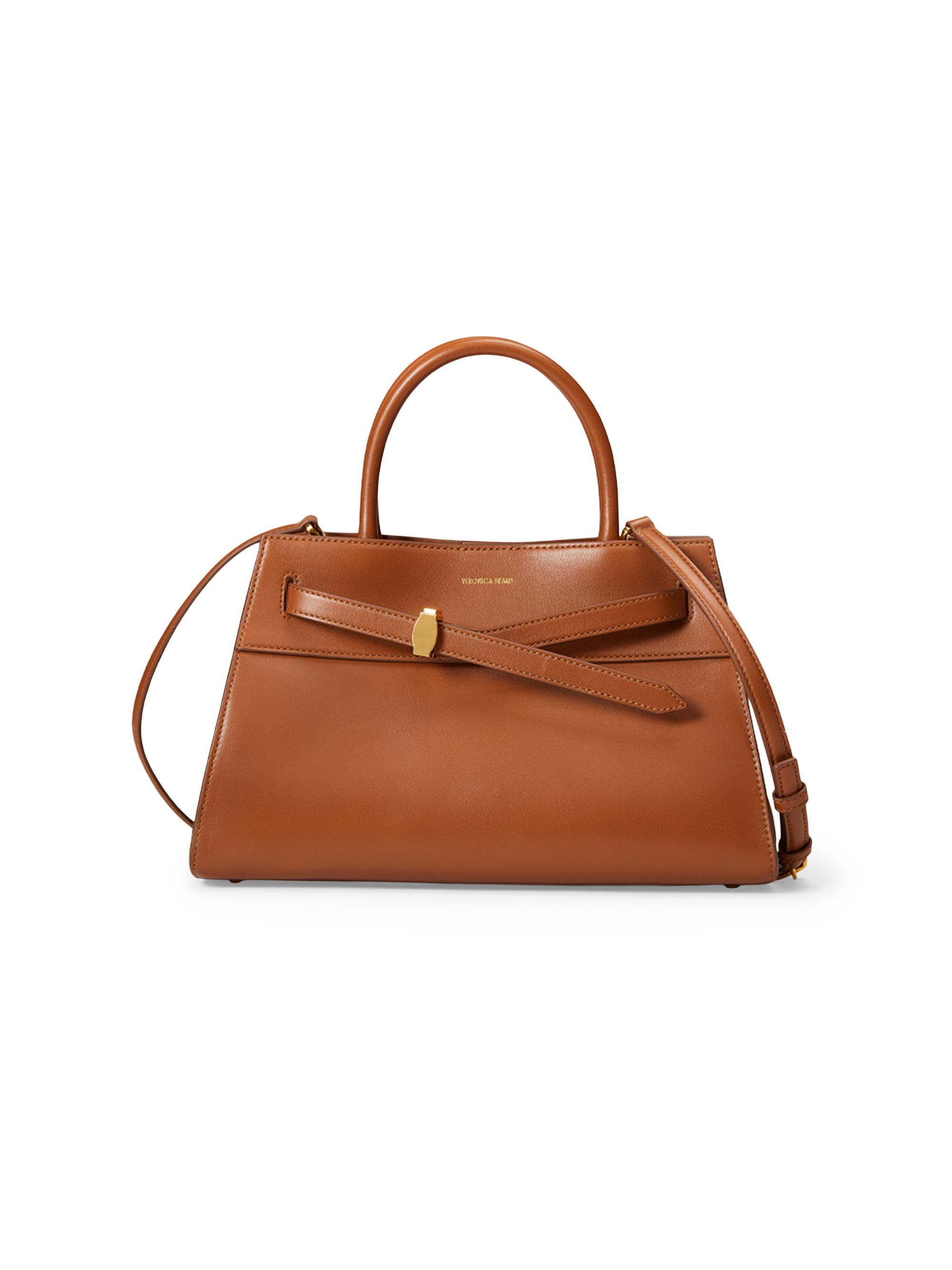 DEMELLIER /デメリエー TOP HANDLE BAG Demellier Brown Midi Leather Montreal Top-Handle Bag | Harrods US