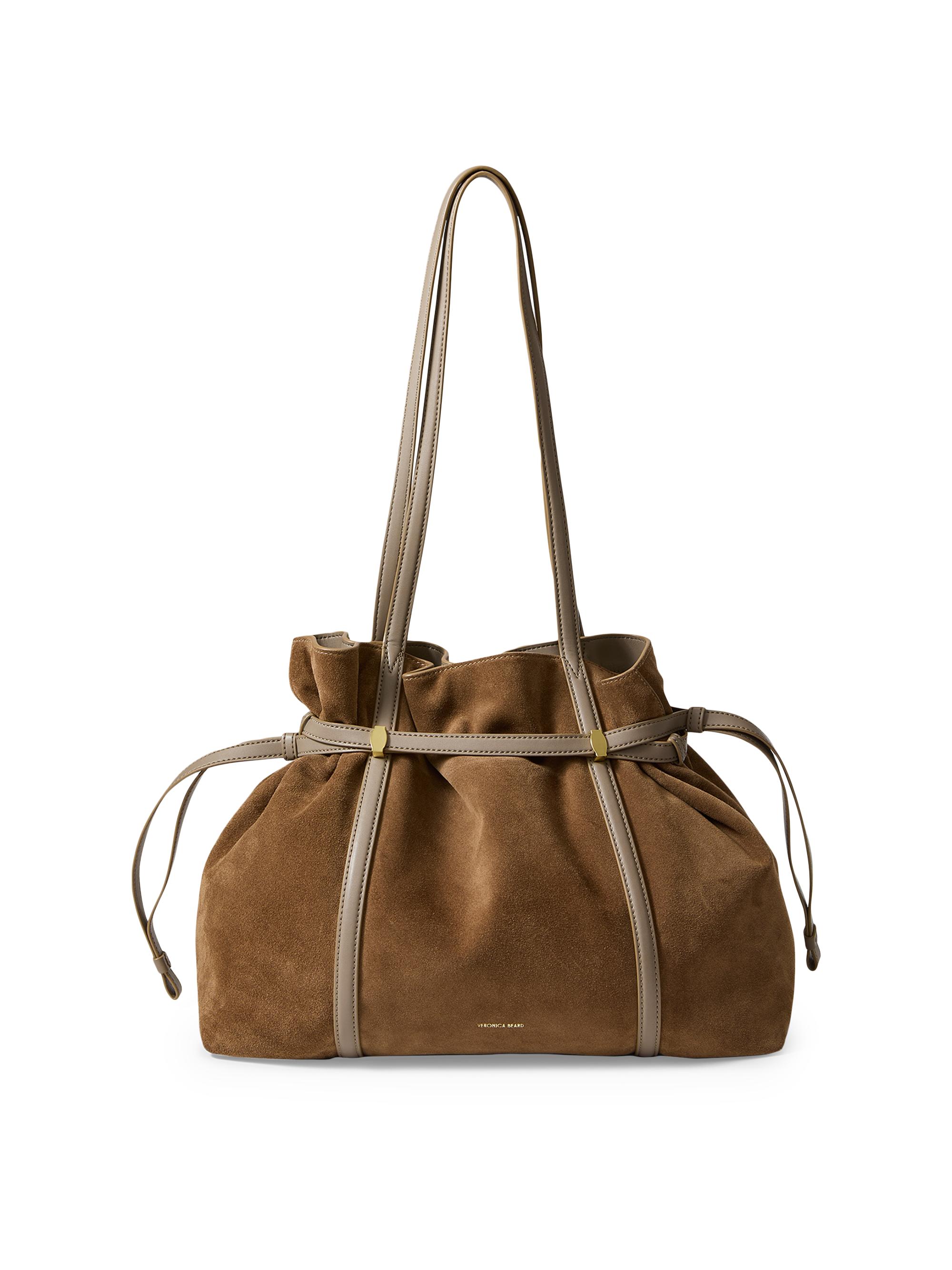 Veronica Beard Women's Lasso Suede Tote - Bark