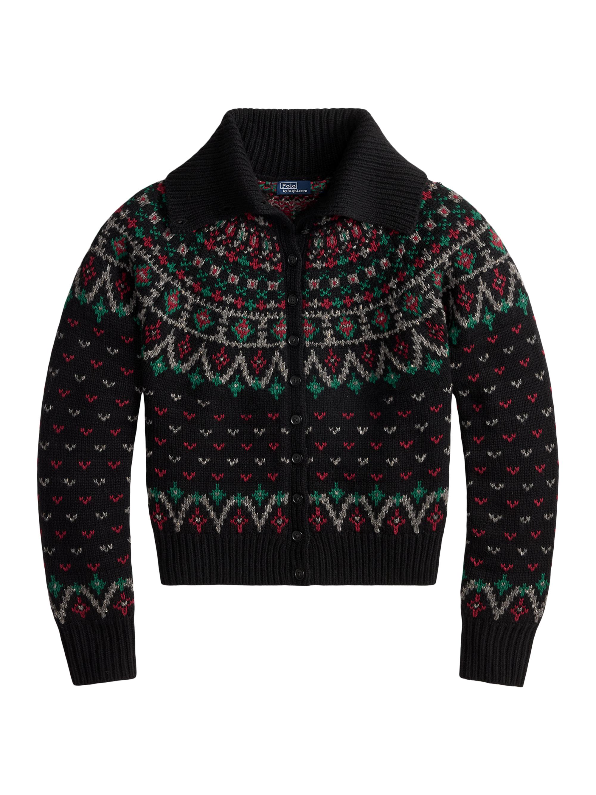Polo Ralph Lauren Wool-Blend Fair Isle-Inspired Cardigan | Saks