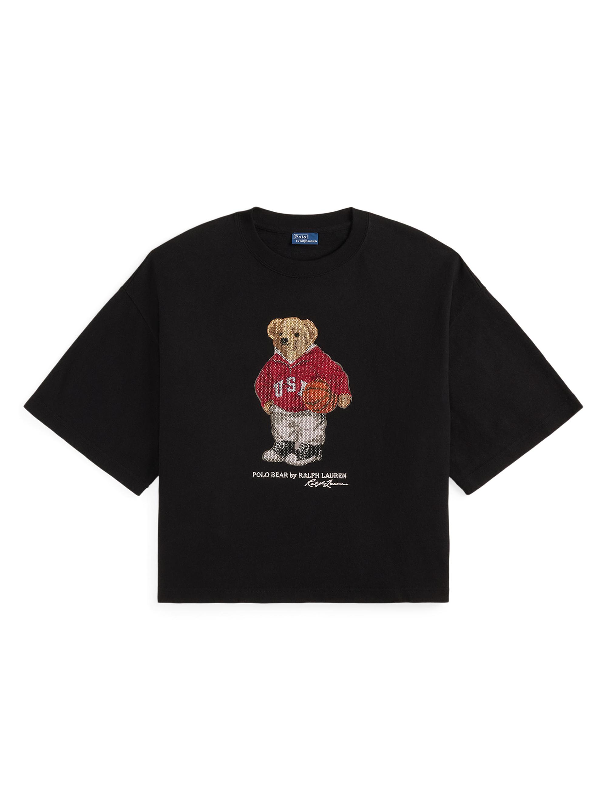 Polo Ralph Lauren Beaded Basketball Polo Bear T-Shirt | Saks Fifth