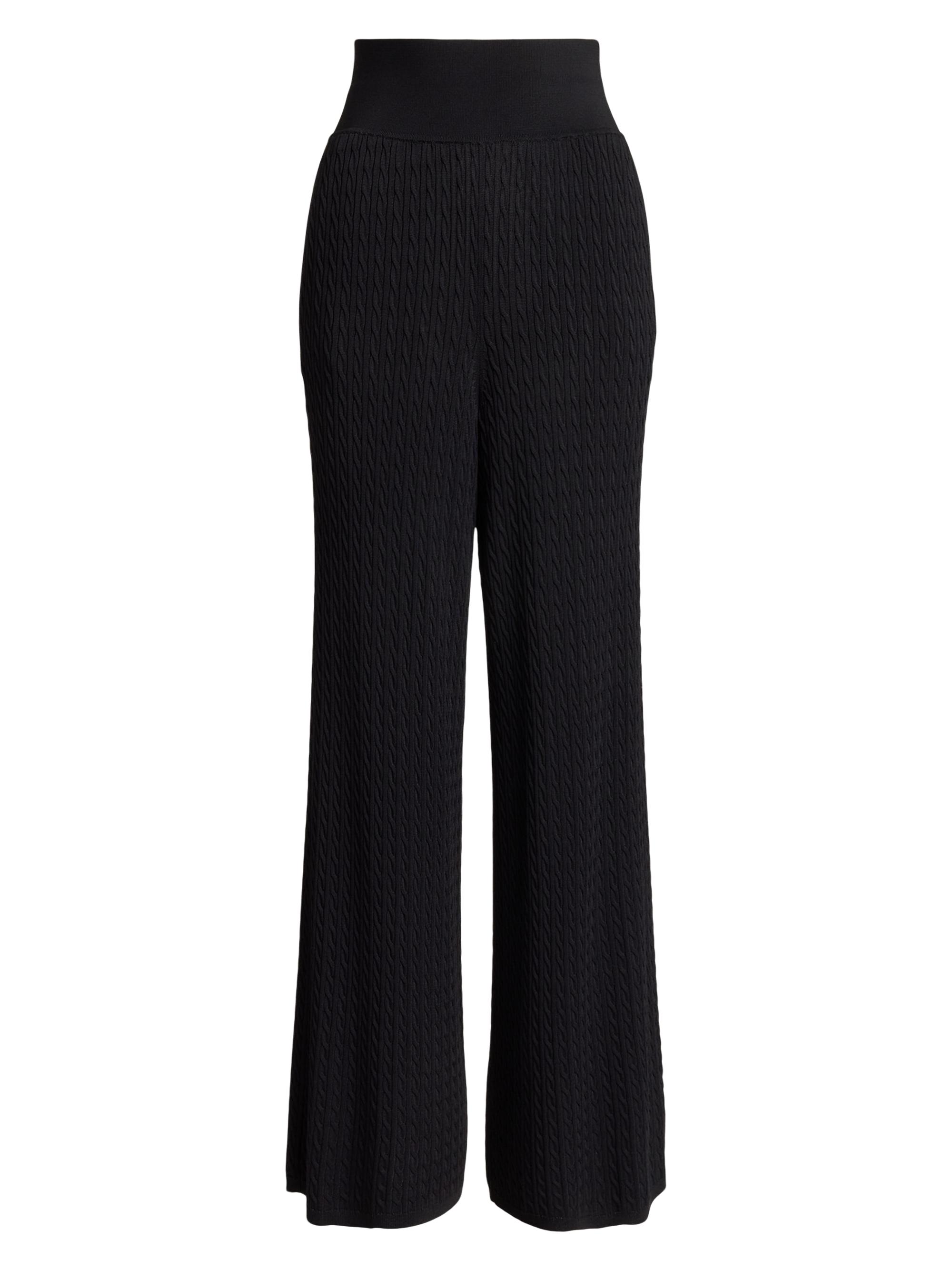 Polo Ralph Lauren Women's Cable-Knit Sweater Pants - Polo Black