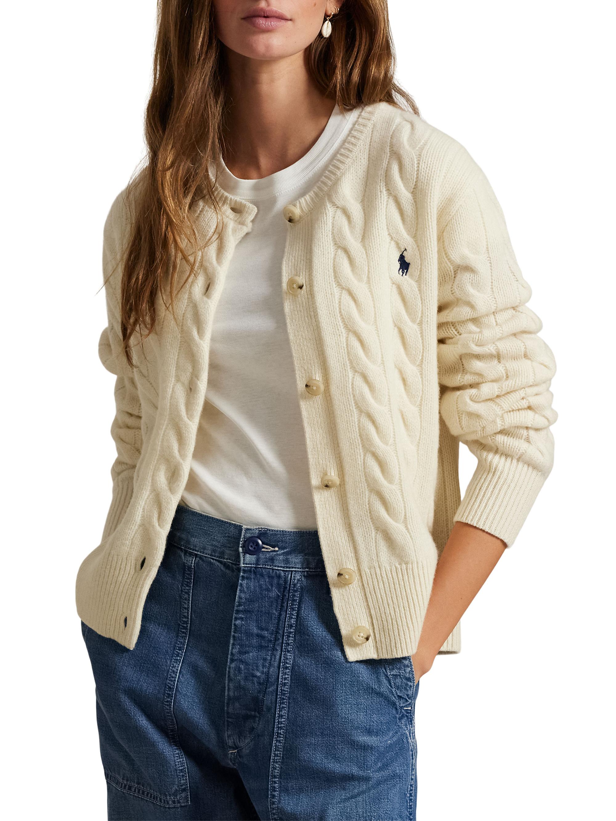 Cable-Knit Wool-Cashmere Cardigan