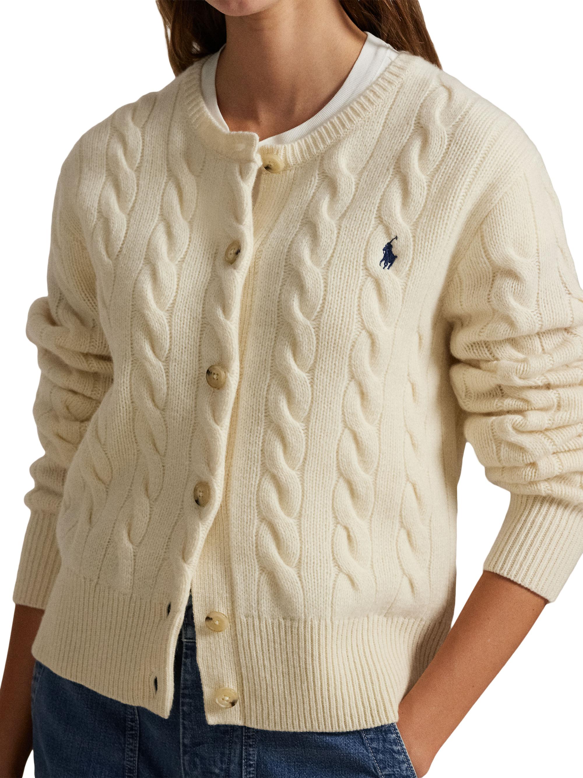 Cable-Knit Wool-Cashmere Cardigan