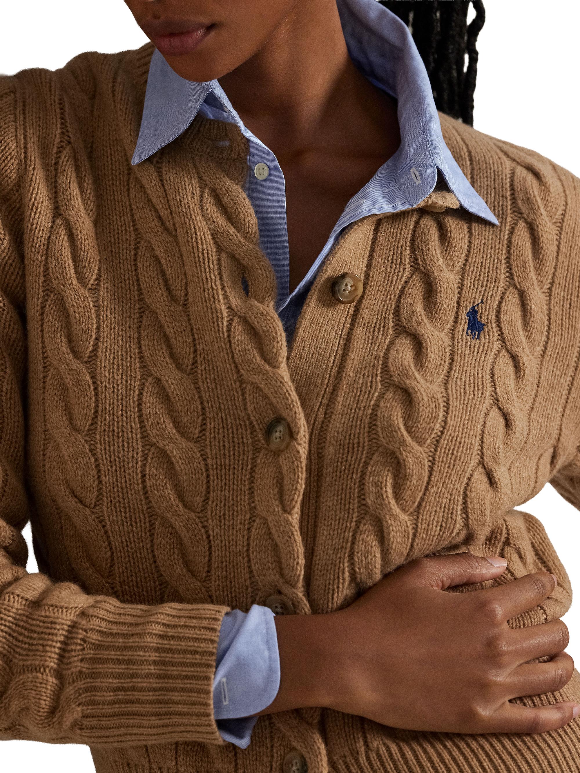 Polo Ralph Lauren Cable-Knit Wool-Cashmere Cardigan | Saks Fifth