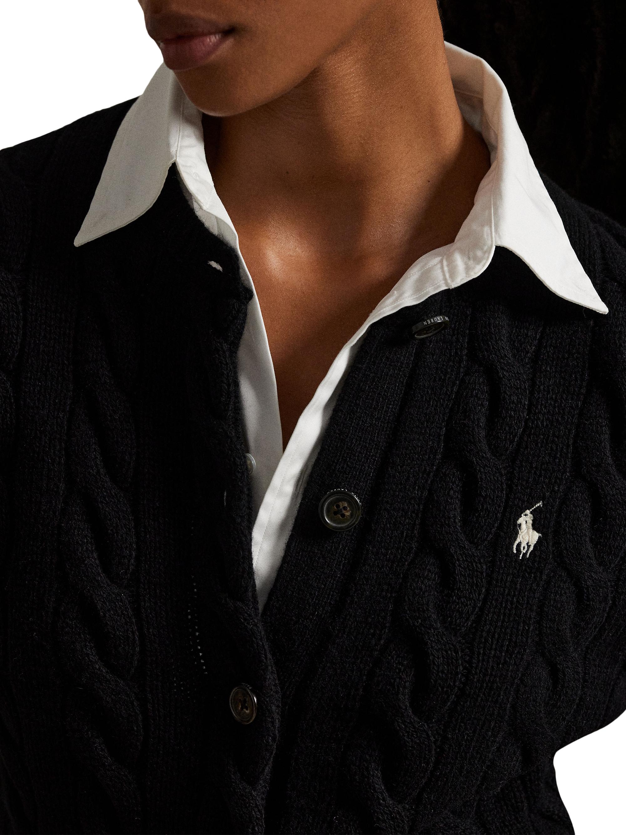 Polo Ralph Lauren Cable-Knit Wool-Cashmere Cardigan | Saks Fifth
