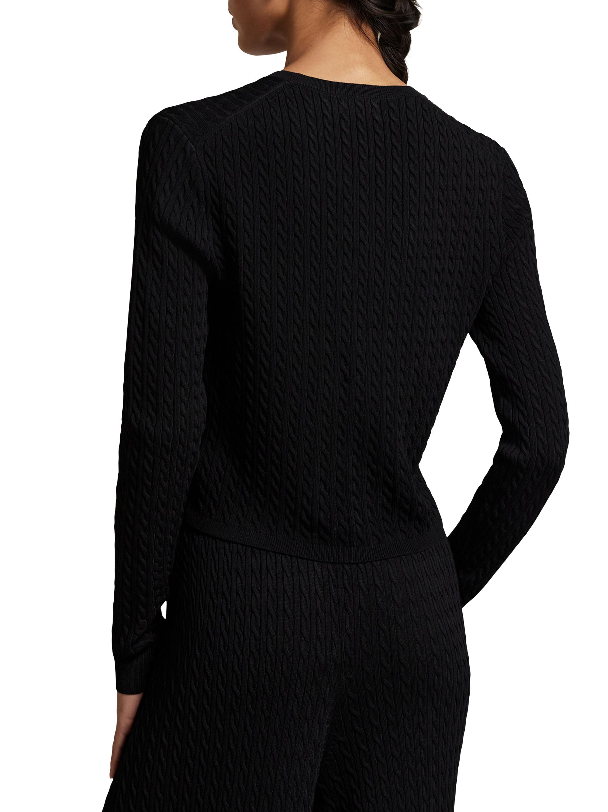 Cable-Knit Crewneck Sweater