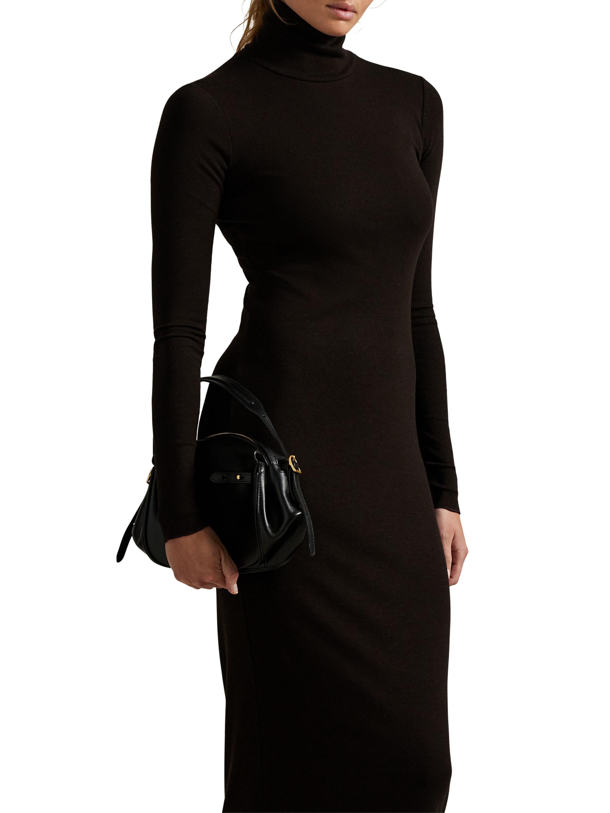 Polo Ralph Lauren Knit Turtleneck Midi-Dress | Saks Fifth Avenue