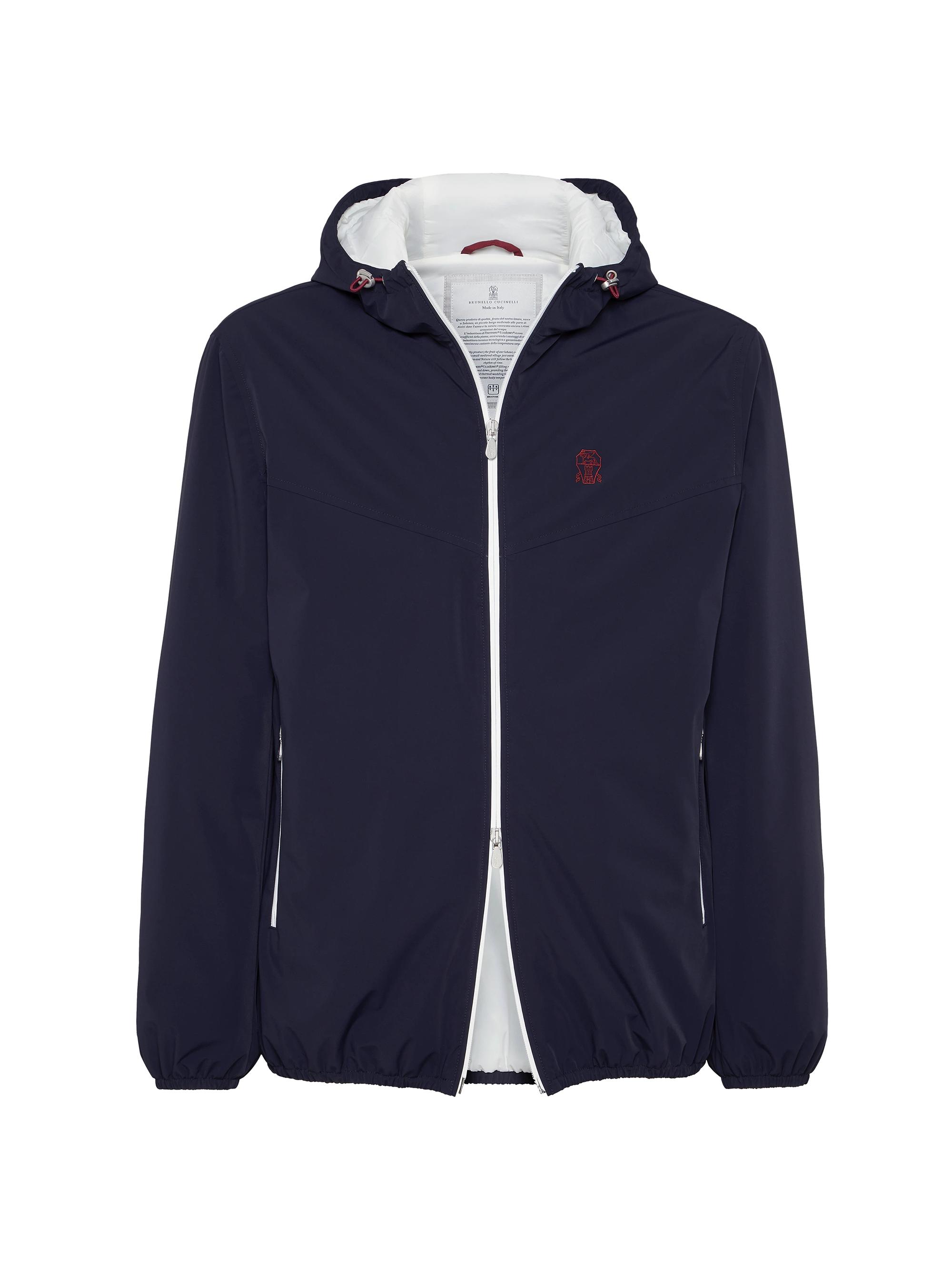 Brunello Cucinelli Bonded Nylon Hooded Outerwear Jacket with