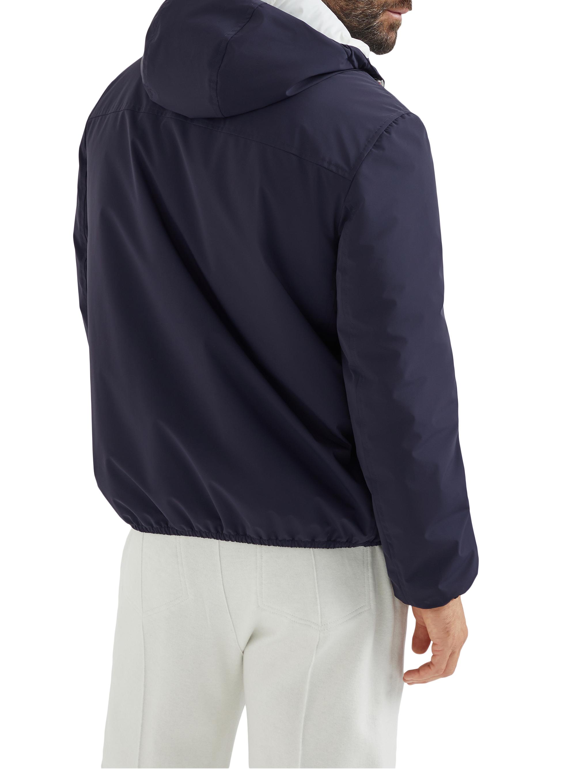 Brunello Cucinelli Bonded Nylon Hooded Outerwear Jacket with