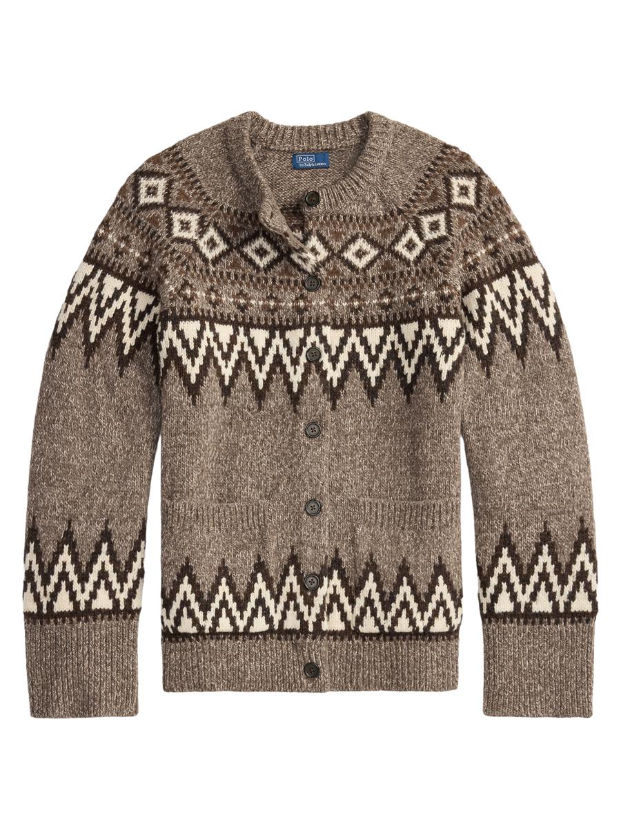 Polo Ralph Lauren Fair Isle-Inspired Wool-Blend Cardigan | Saks
