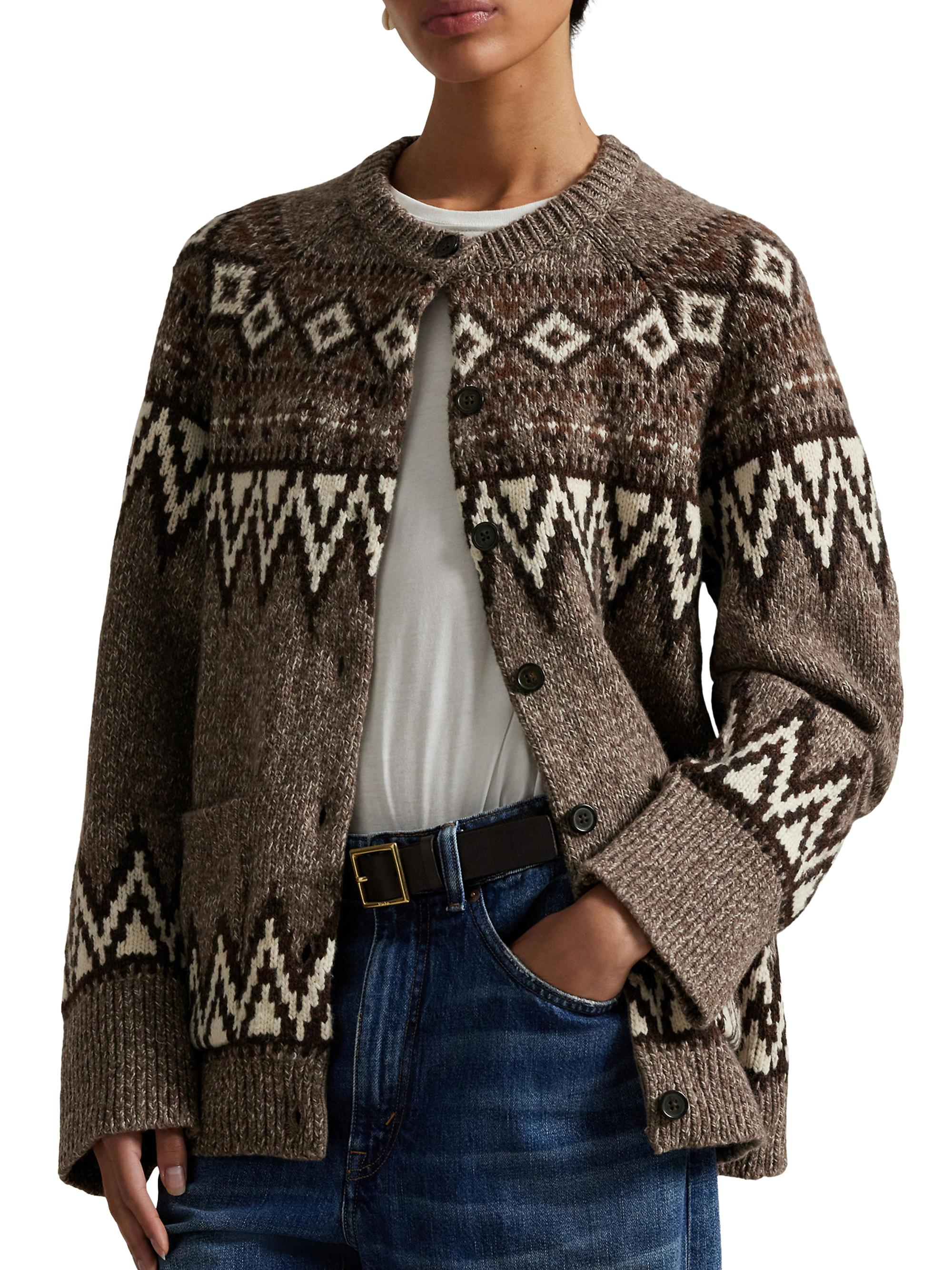 Polo Ralph Lauren Fair Isle-Inspired Wool-Blend Cardigan | Saks