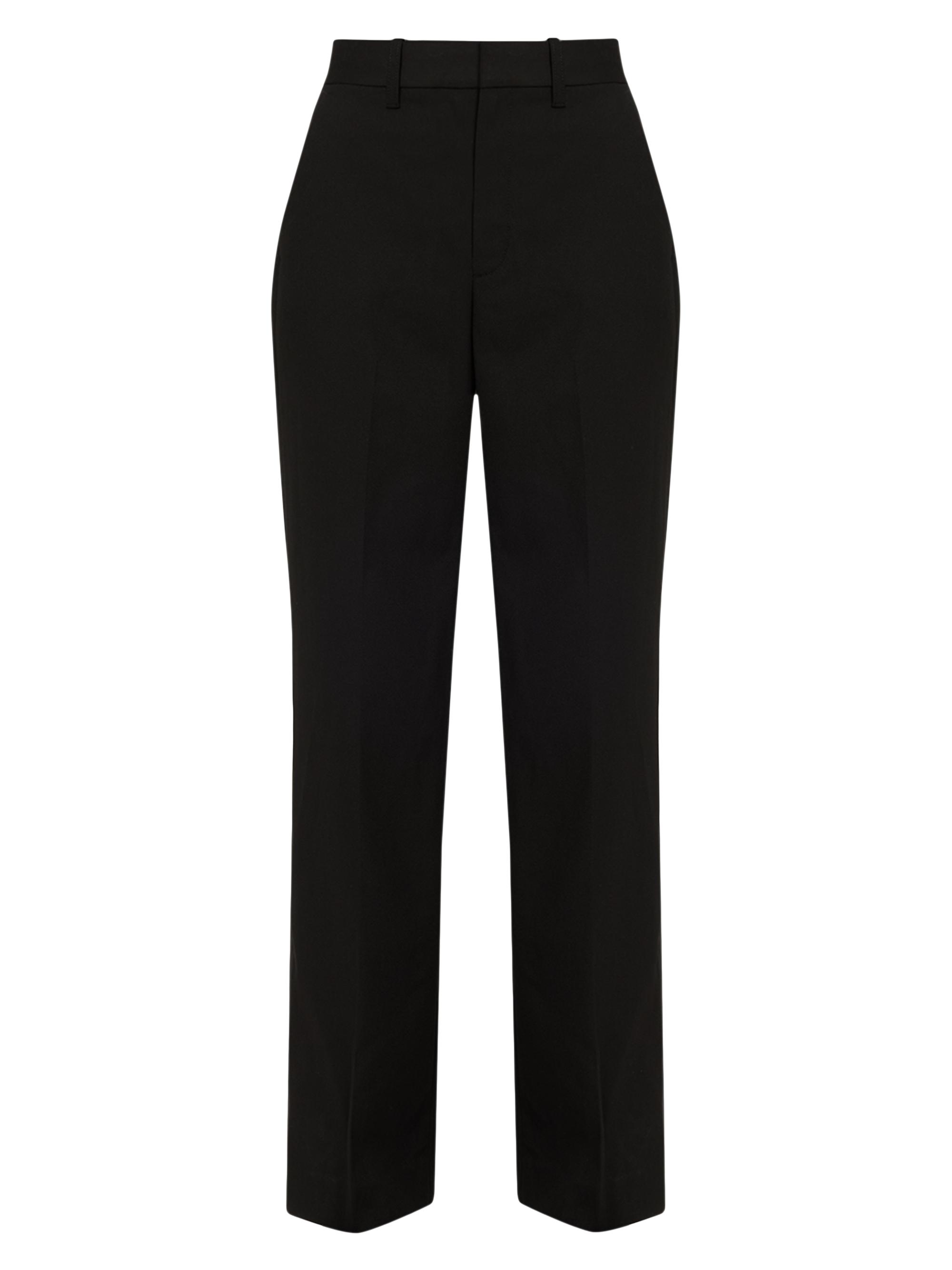 slim cigarette pants Vince Women's Mid-Rise Slim Cigarette Pants - Black